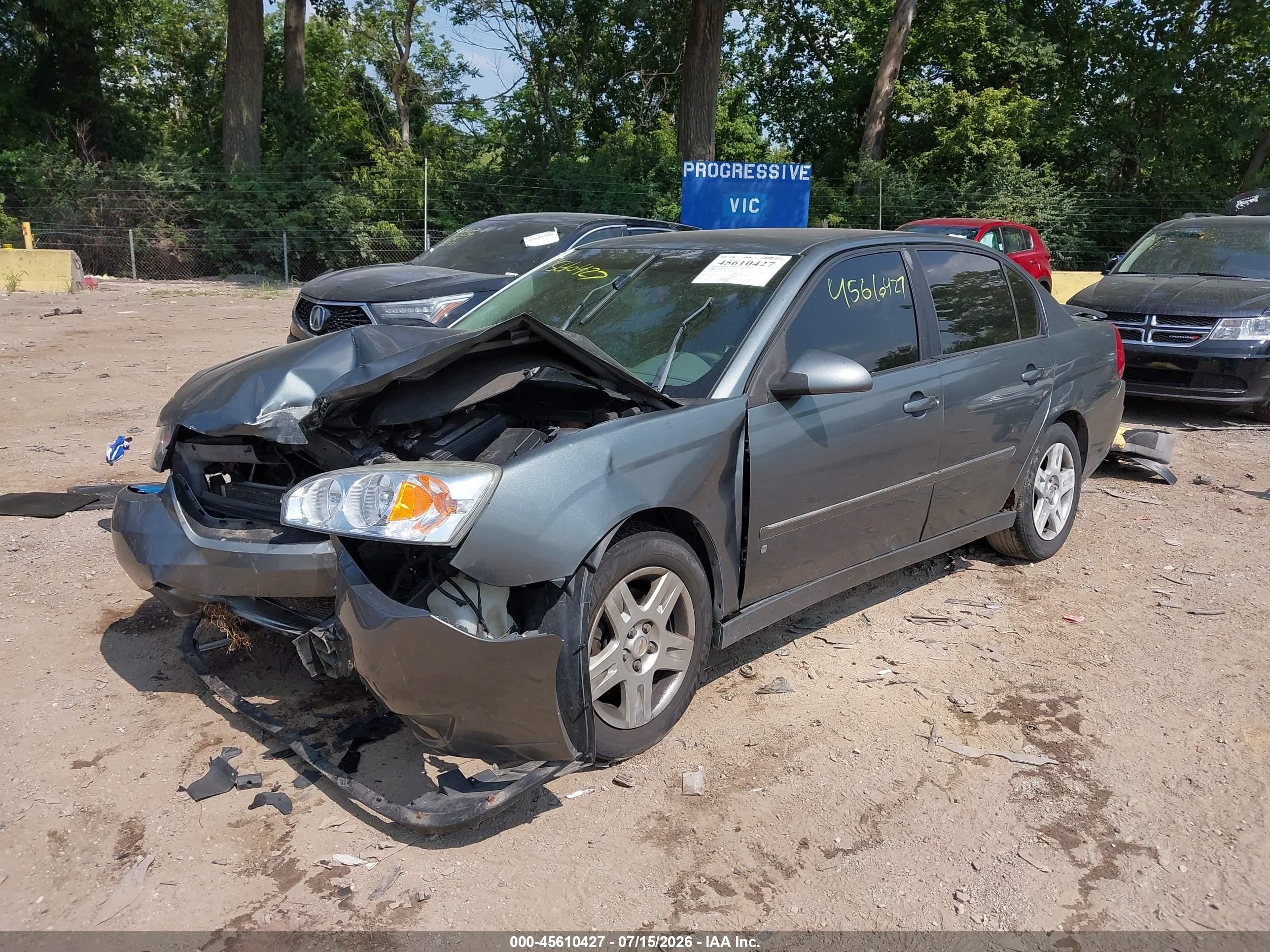 2006 Chevrolet Malibu Lt Gray vin: 1G1ZT51876F256005