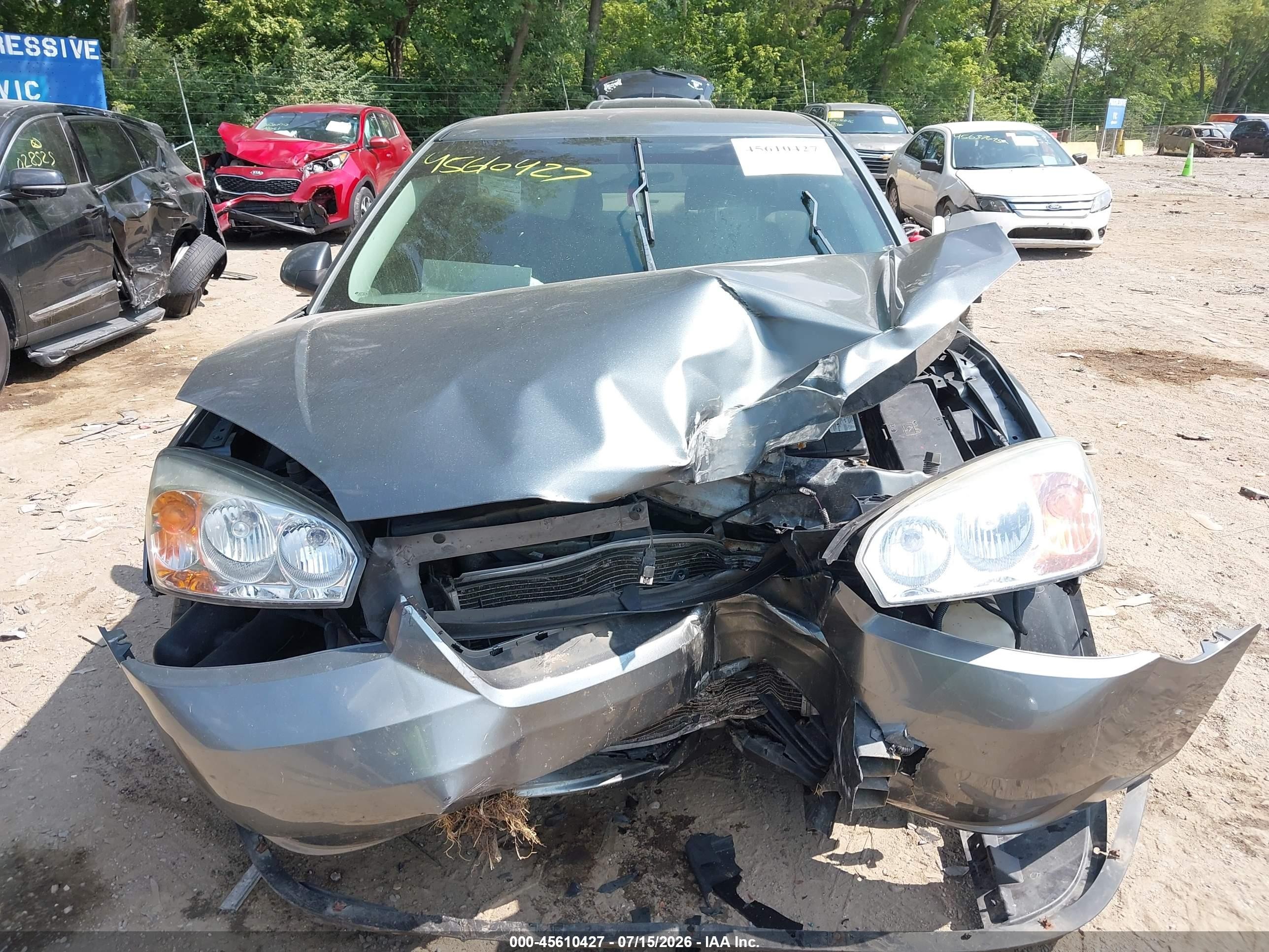 2006 Chevrolet Malibu Lt Gray vin: 1G1ZT51876F256005
