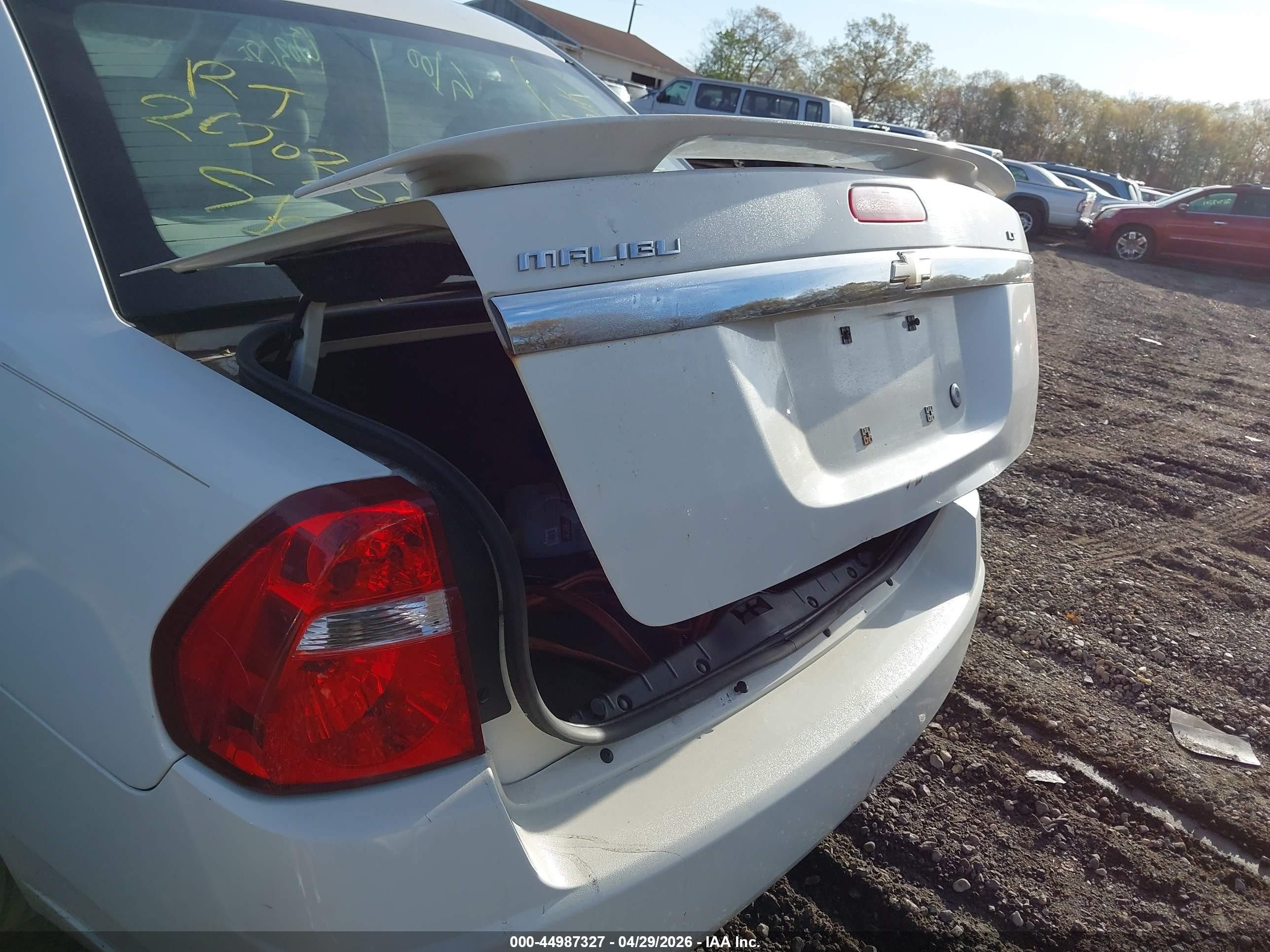 2006 Chevrolet Malibu Lt White vin: 1G1ZT51896F242316