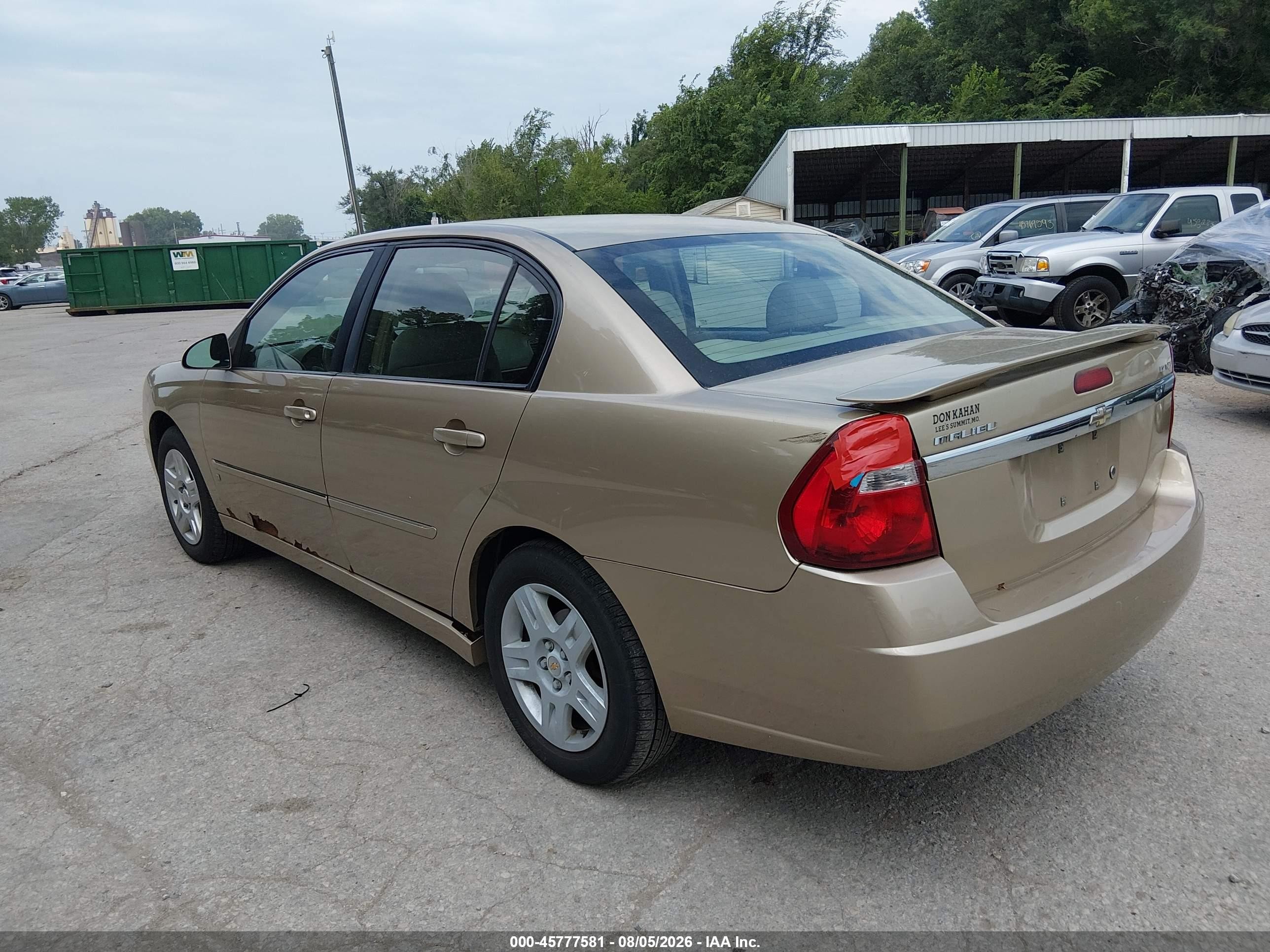 2006 Chevrolet Malibu Lt Gold vin: 1G1ZT518X6F233026