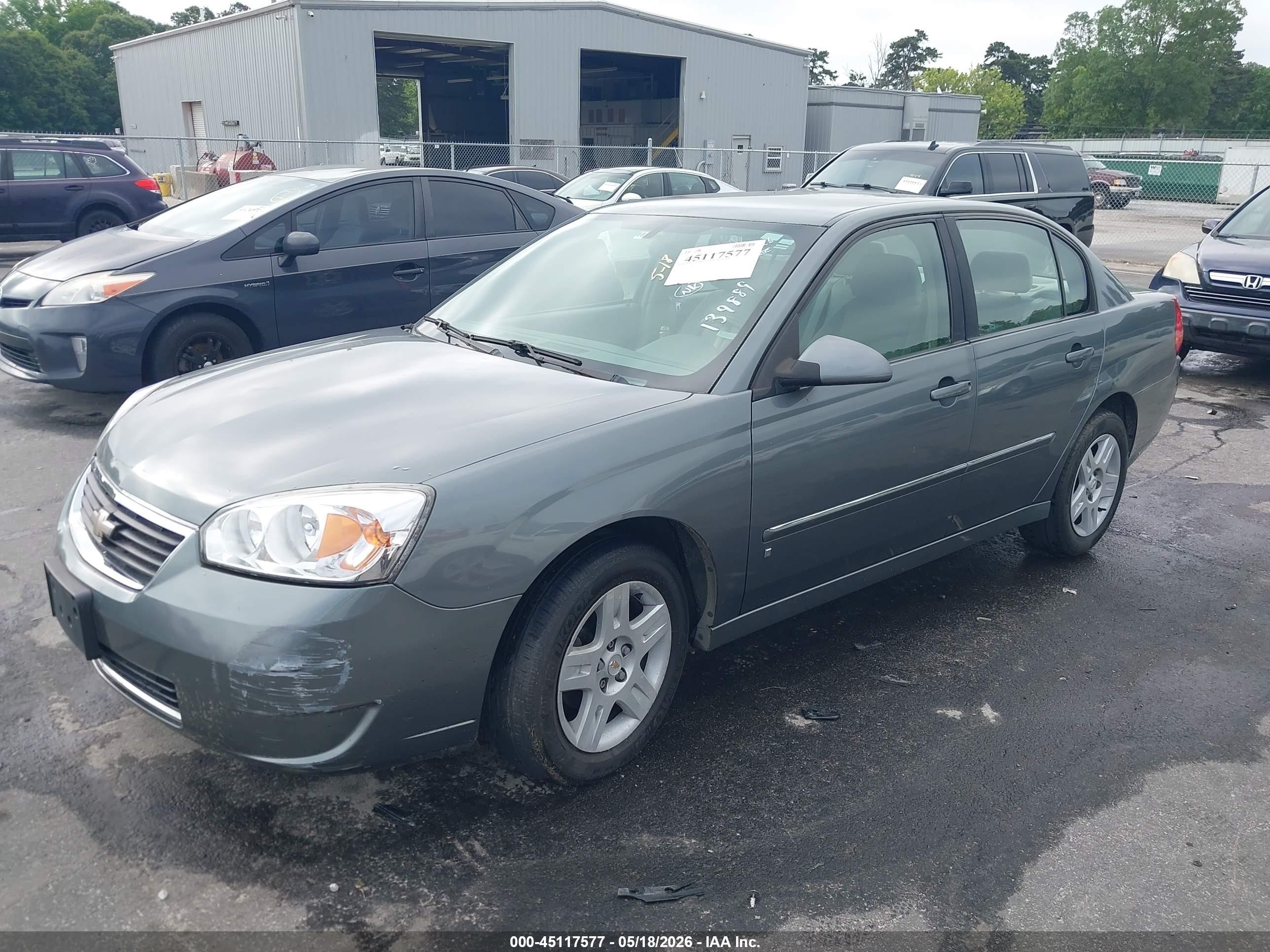 2006 Chevrolet Malibu Lt Green vin: 1G1ZT51F36F139889
