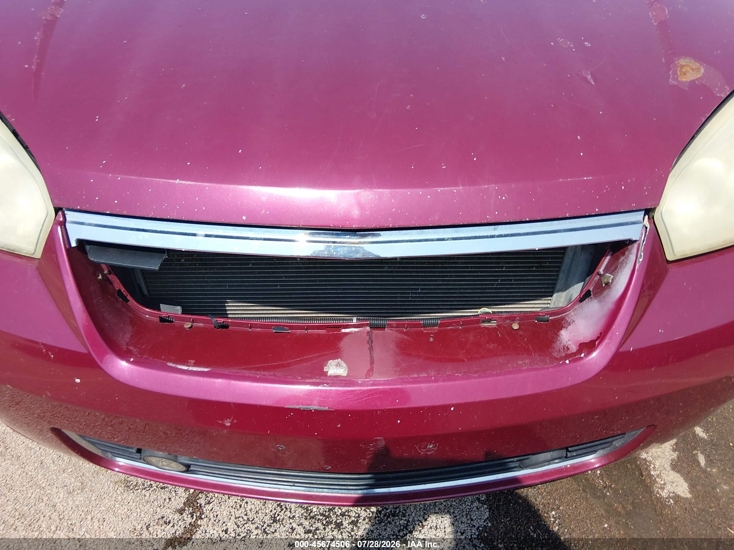 2006 Chevrolet Malibu Lt Red vin: 1G1ZT51F56F294833