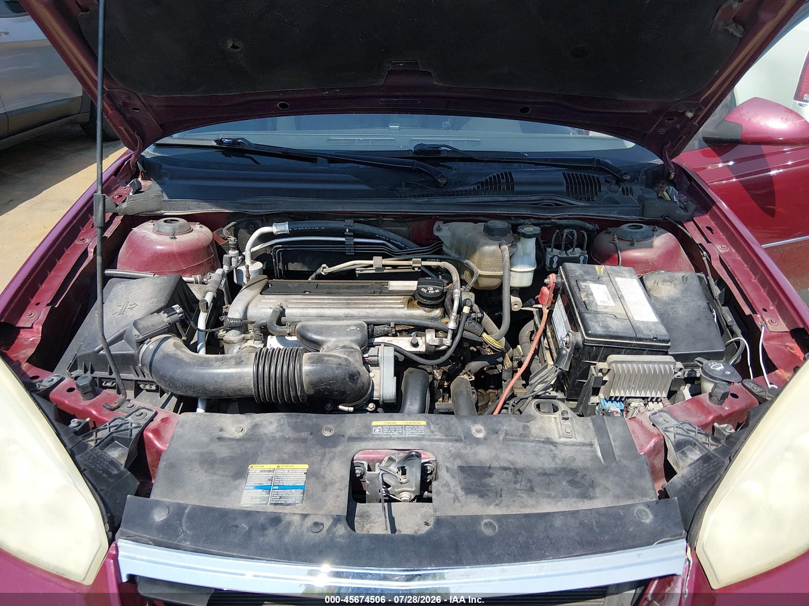2006 Chevrolet Malibu Lt Red vin: 1G1ZT51F56F294833