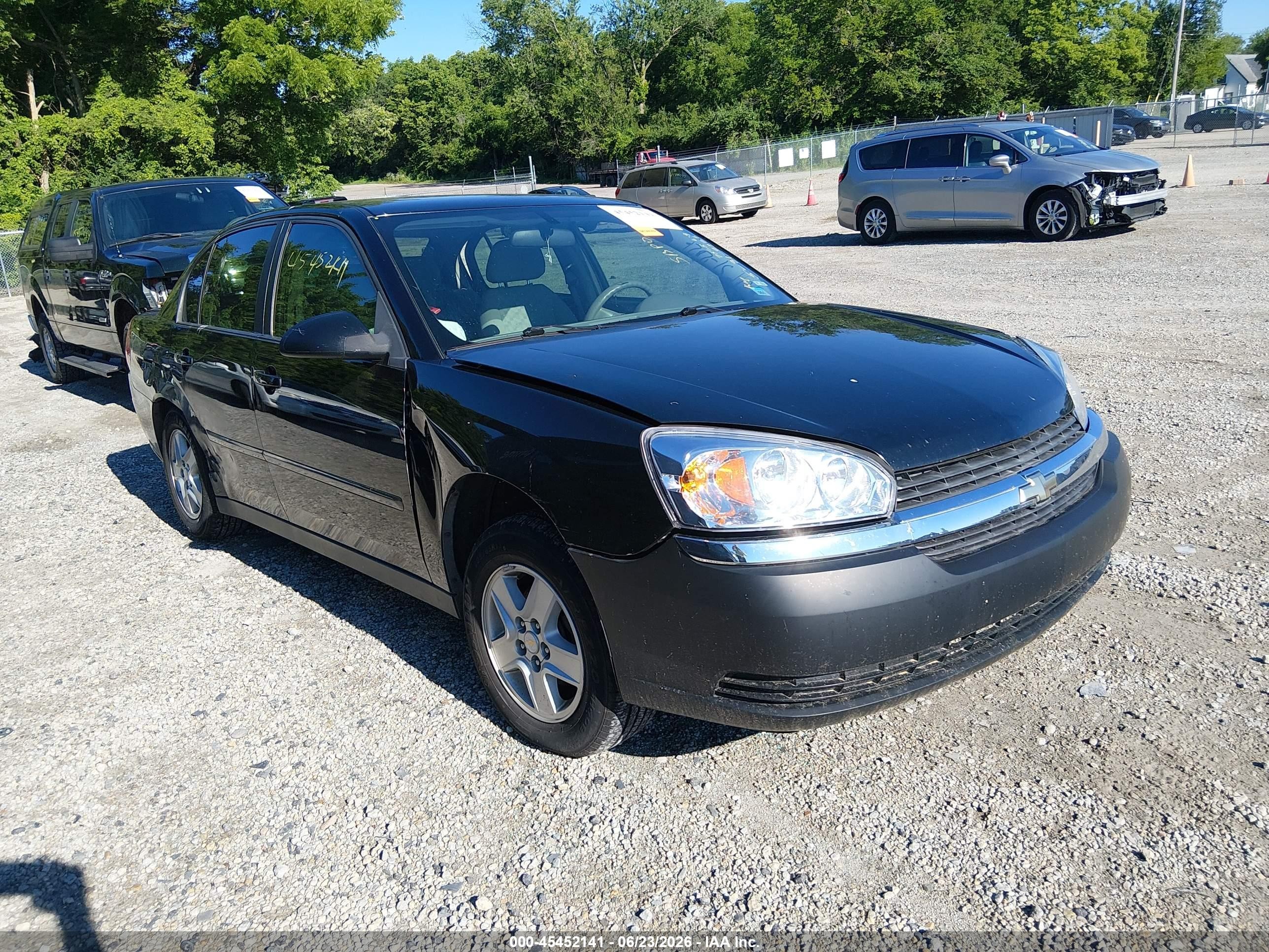 2005 Chevrolet Malibu Ls Black vin: 1G1ZT52825F322098