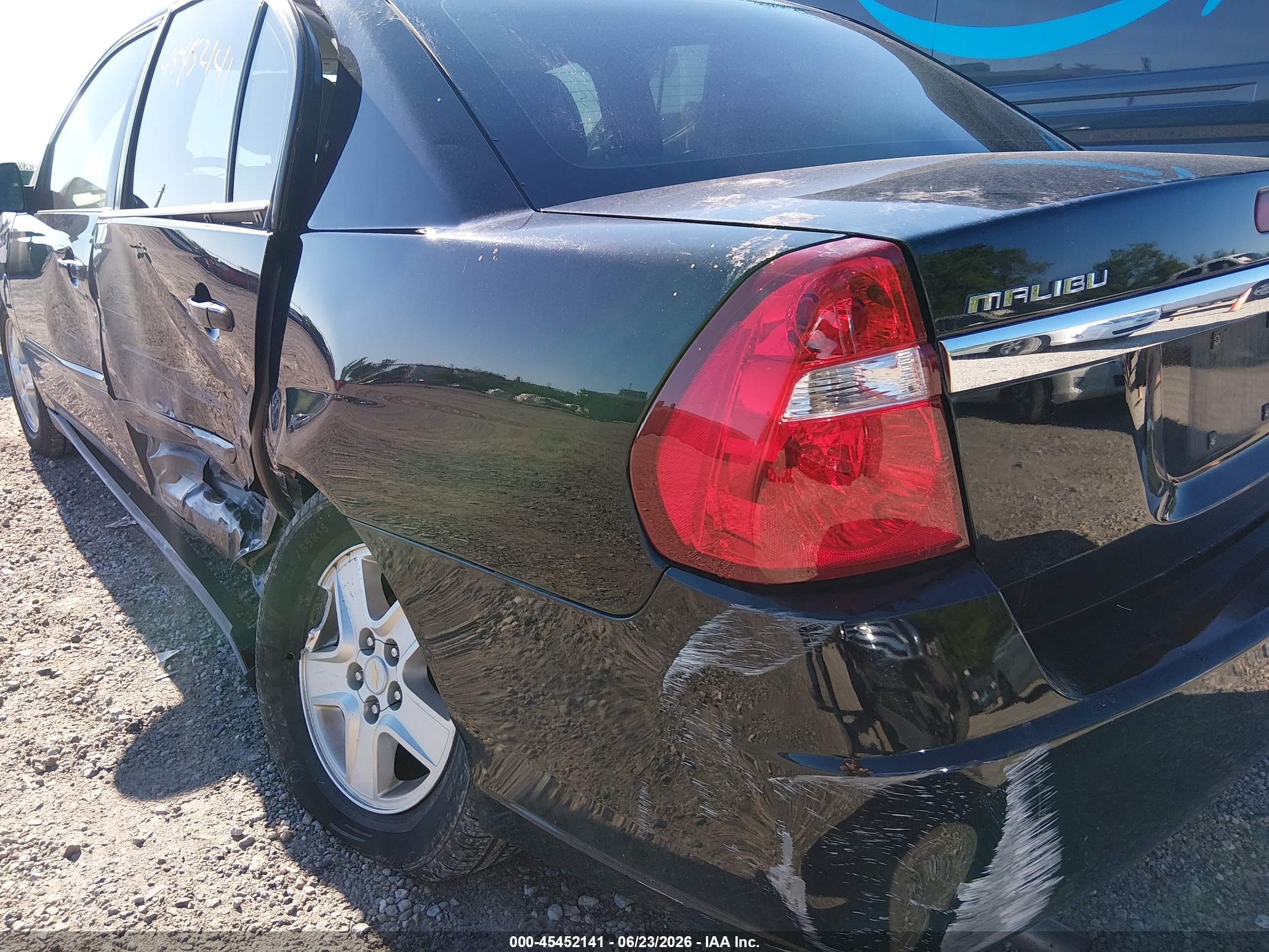 2005 Chevrolet Malibu Ls Black vin: 1G1ZT52825F322098