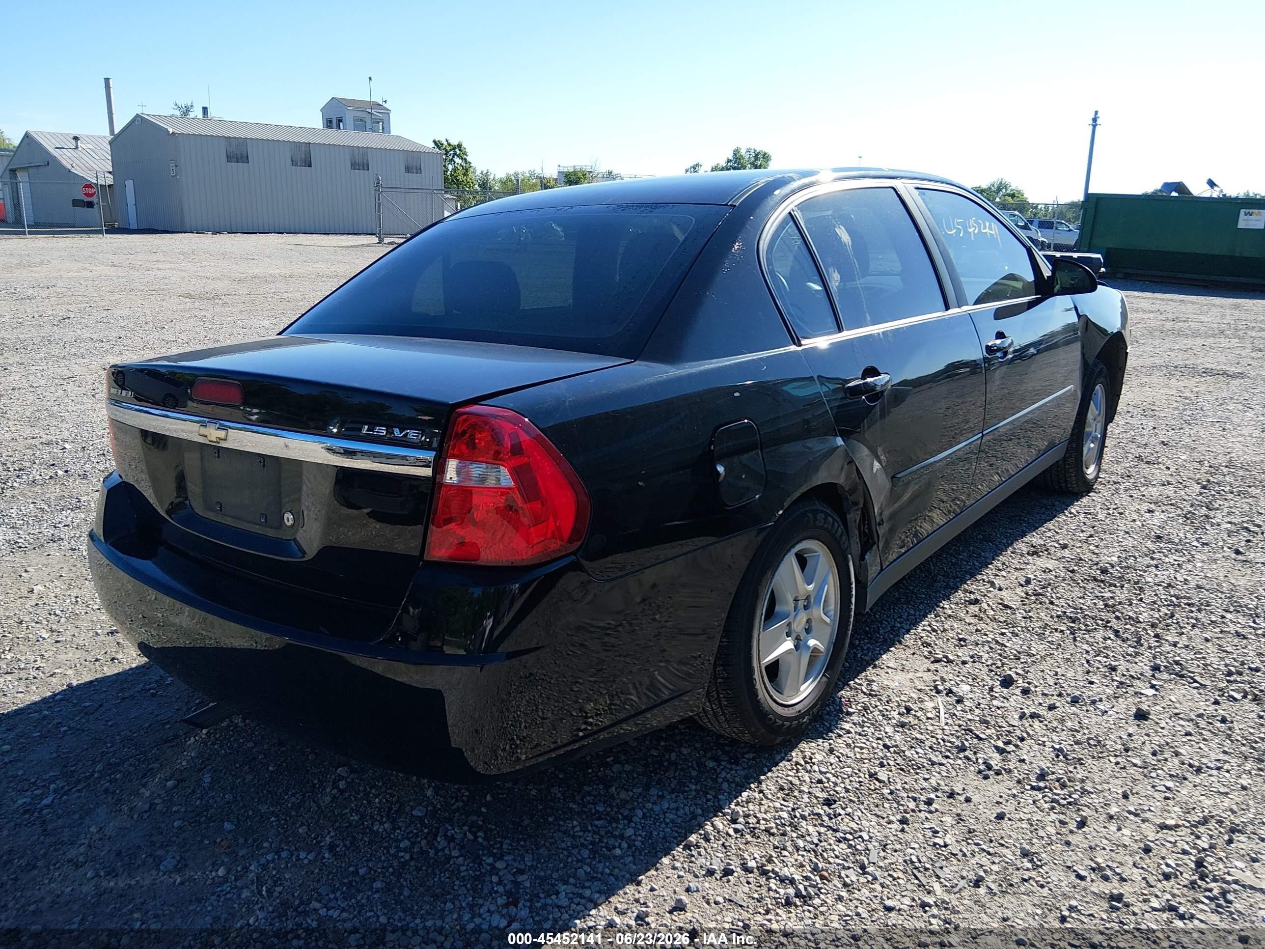 2005 Chevrolet Malibu Ls Black vin: 1G1ZT52825F322098