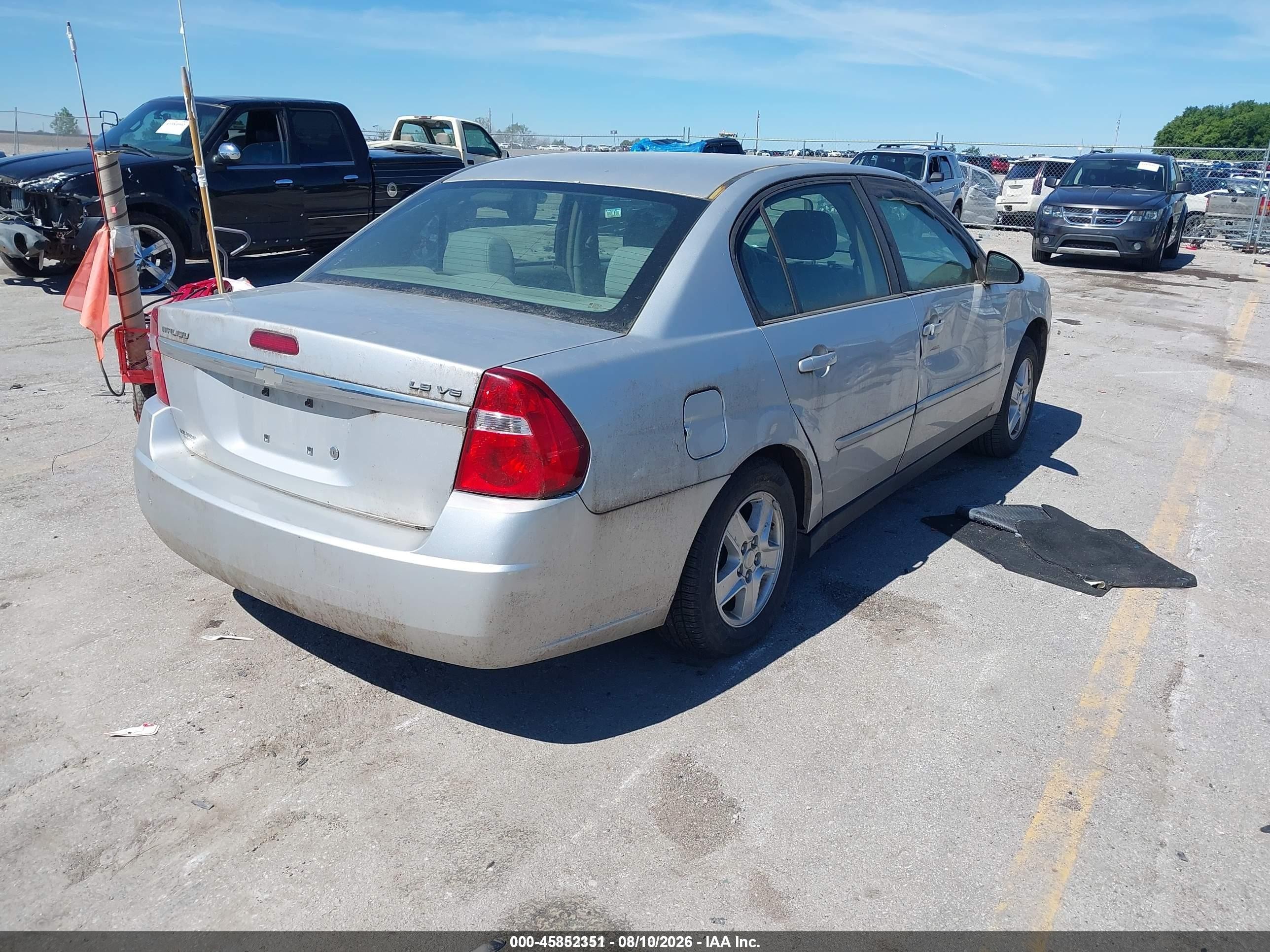 2005 Chevrolet Malibu Ls Silver vin: 1G1ZT52845F118628