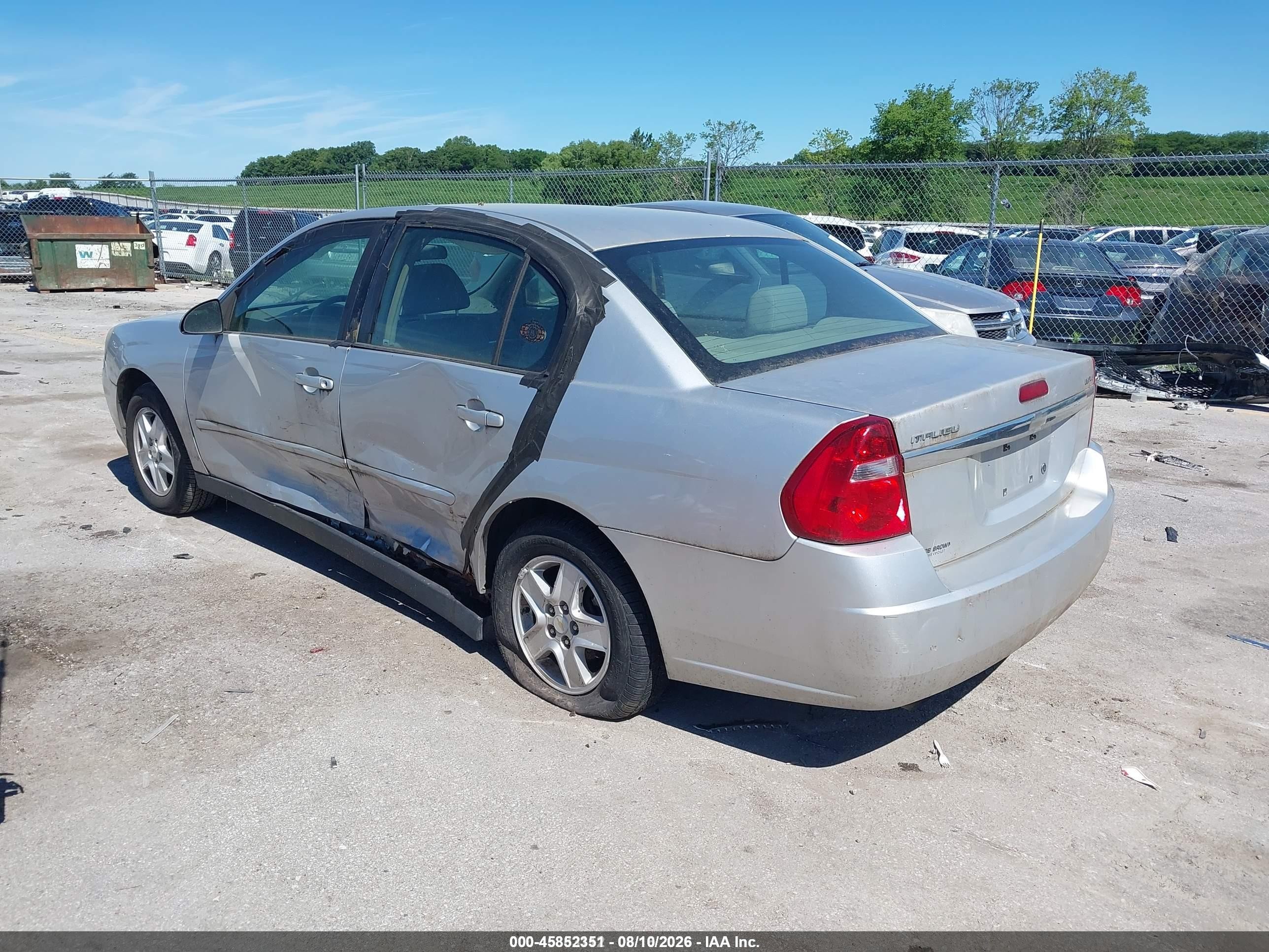 2005 Chevrolet Malibu Ls Silver vin: 1G1ZT52845F118628