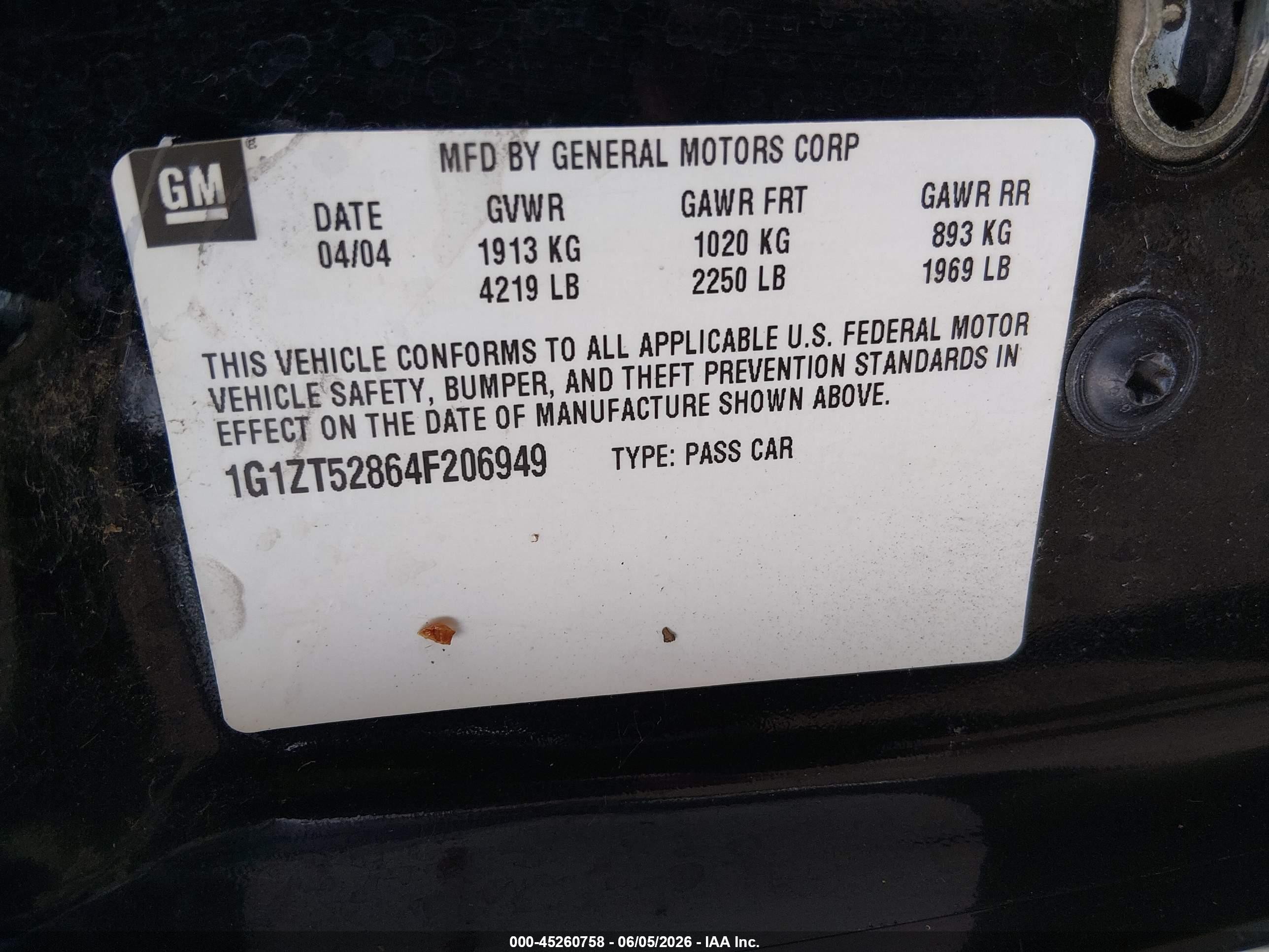 2004 Chevrolet Malibu Ls Черный vin: 1G1ZT52864F206949