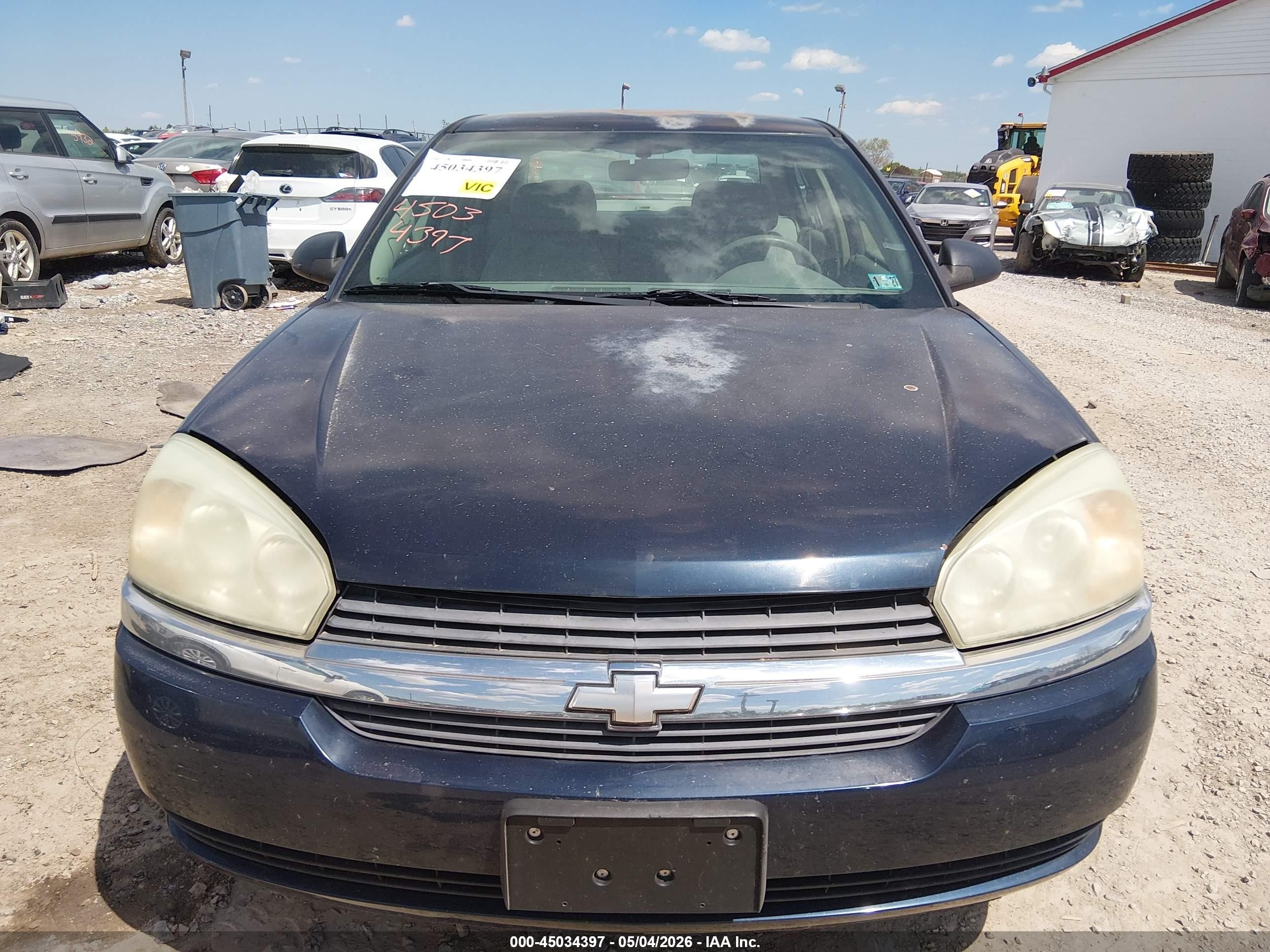 2005 Chevrolet Malibu Ls Blue vin: 1G1ZT52875F182629