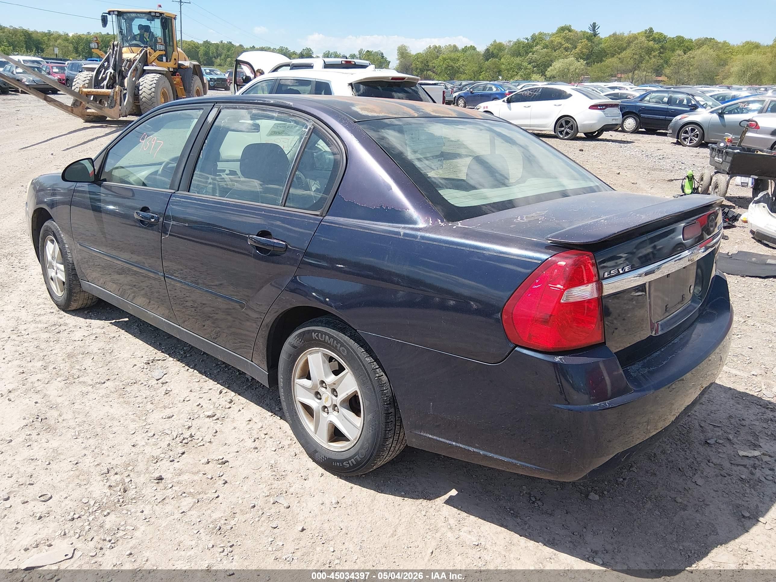 2005 Chevrolet Malibu Ls Blue vin: 1G1ZT52875F182629