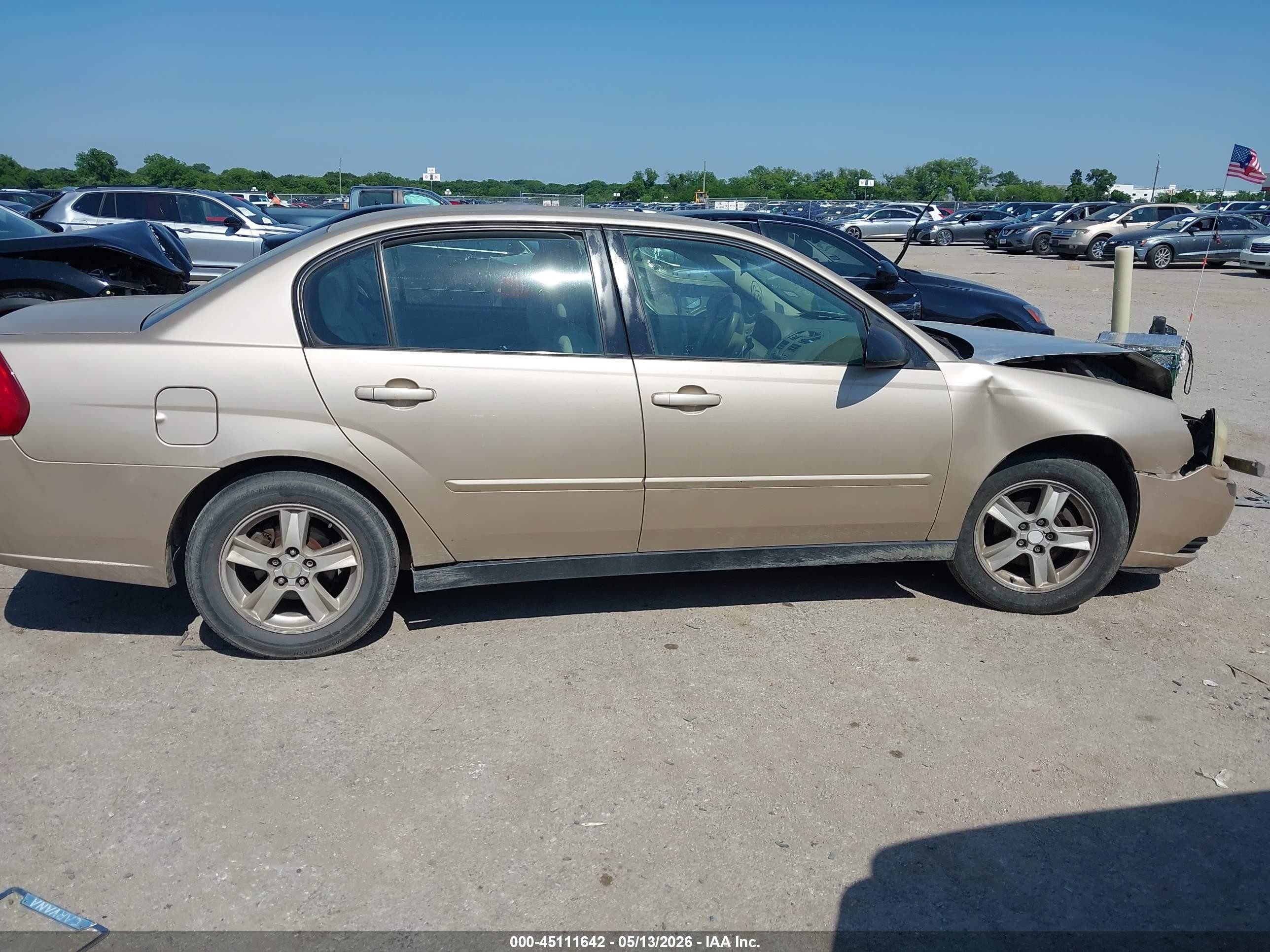 2005 Chevrolet Malibu Ls Gold vin: 1G1ZT52875F188964