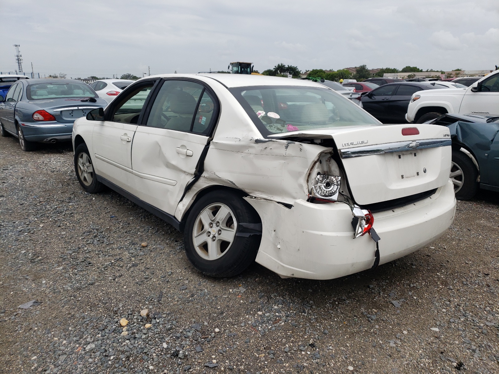 2005 Chevrolet Malibu Ls White vin: 1G1ZT52875F244126