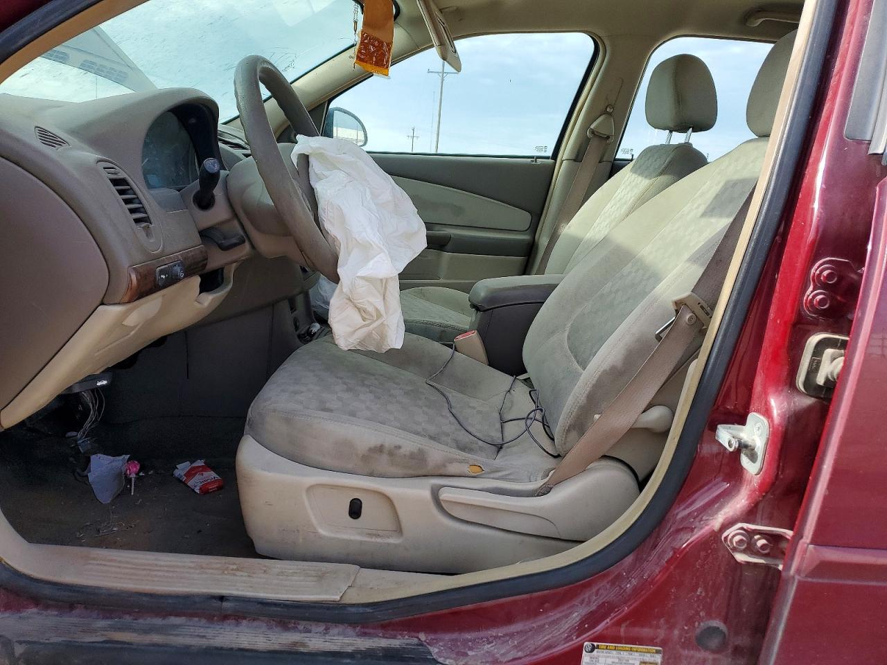 2005 Chevrolet Malibu Ls Burgundy vin: 1G1ZT52875F306091