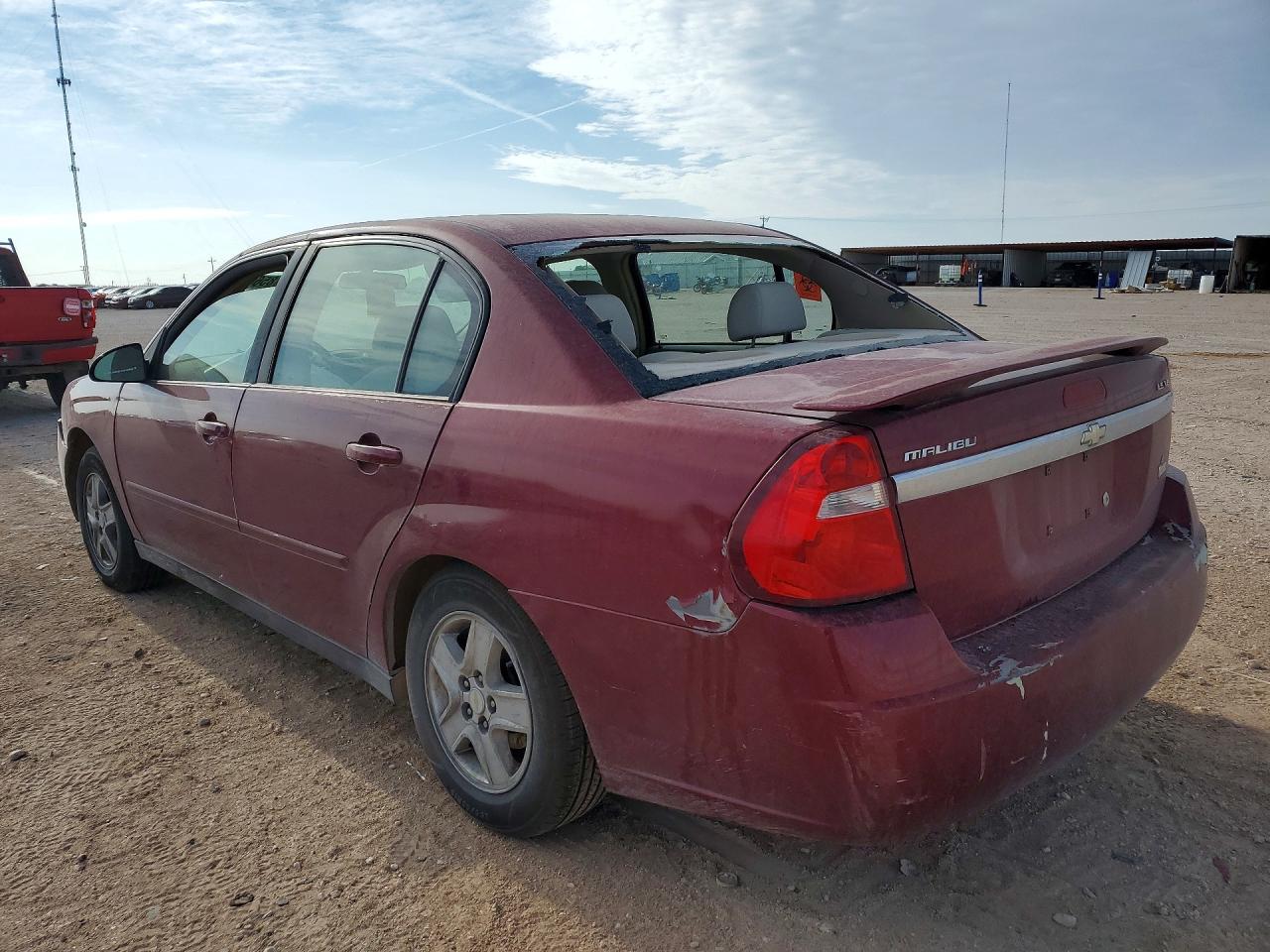 2005 Chevrolet Malibu Ls Burgundy vin: 1G1ZT52875F306091