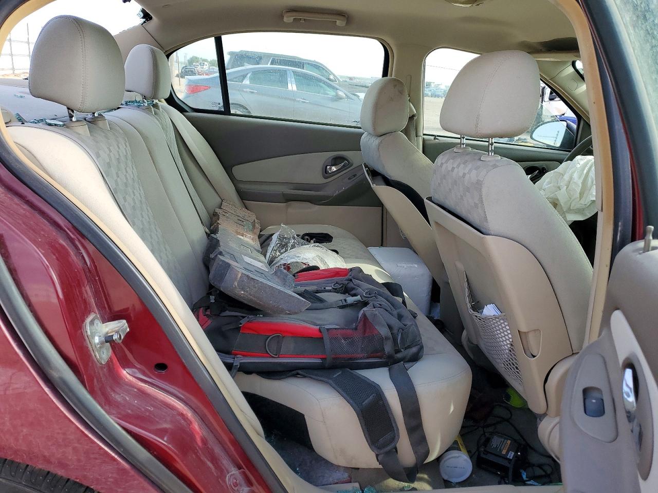 2005 Chevrolet Malibu Ls Burgundy vin: 1G1ZT52875F306091