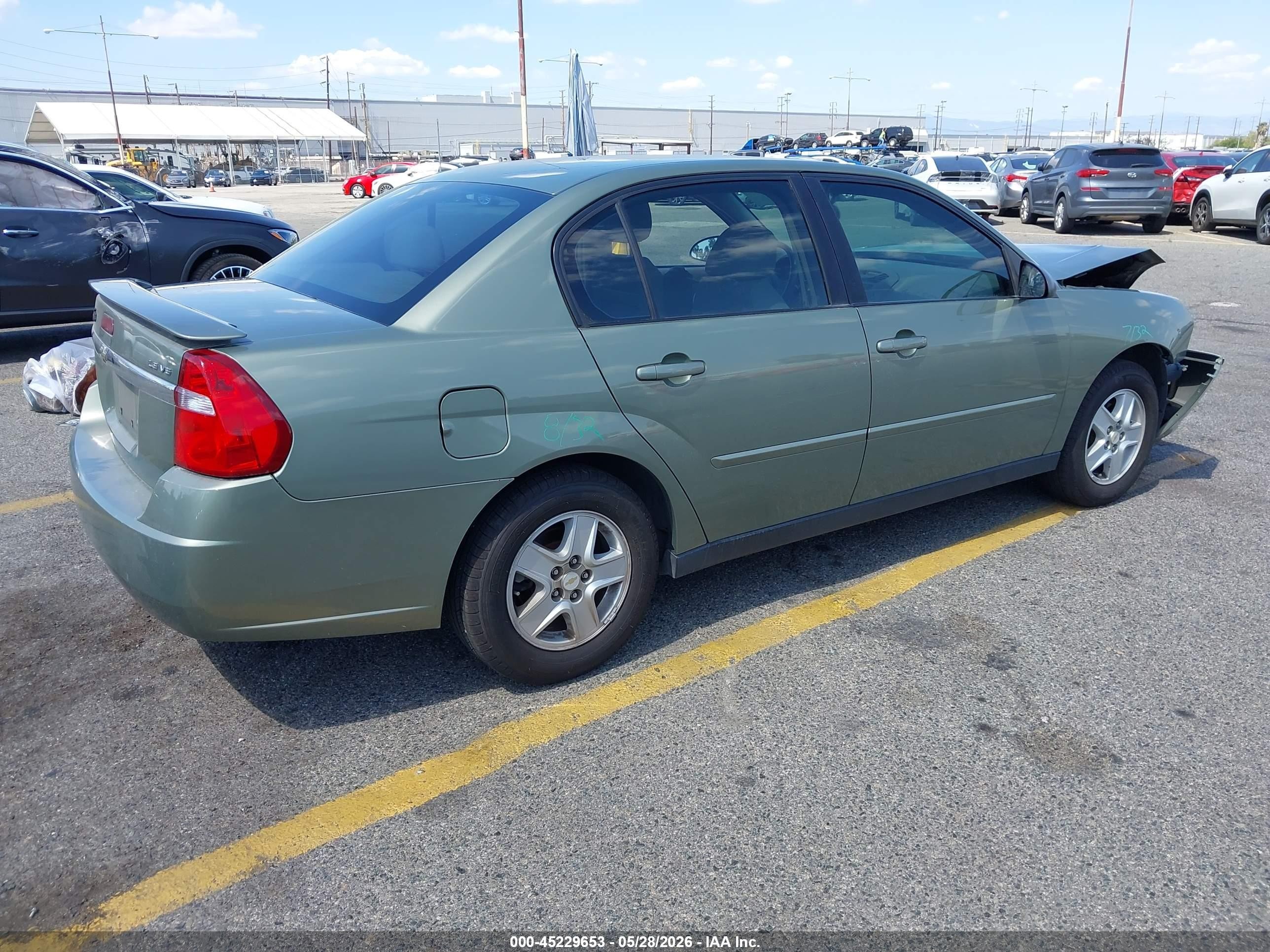 2005 Chevrolet Malibu Ls Желто-коричневый vin: 1G1ZT52885F237475