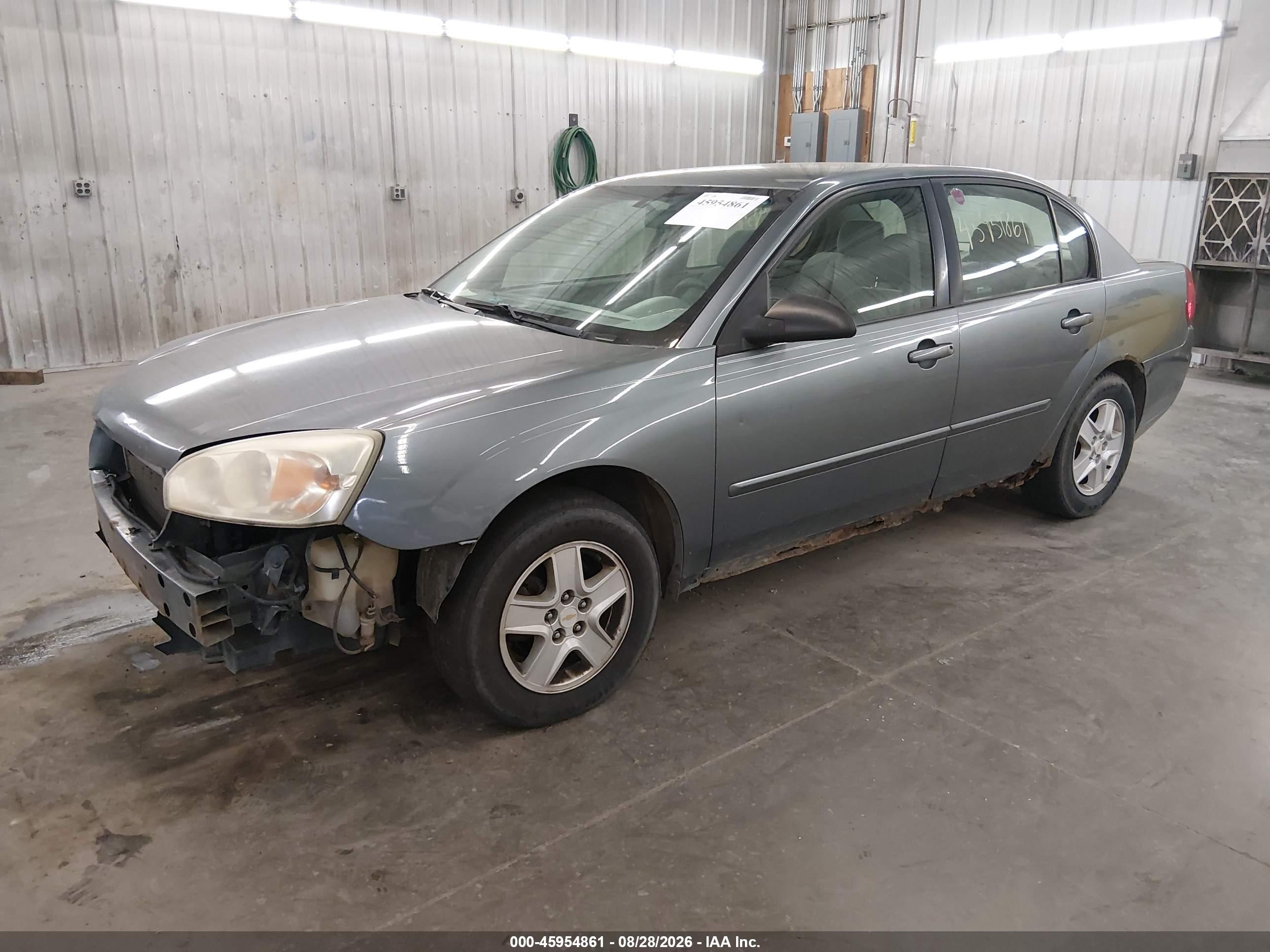 2005 Chevrolet Malibu Ls Gray vin: 1G1ZT528X5F132243
