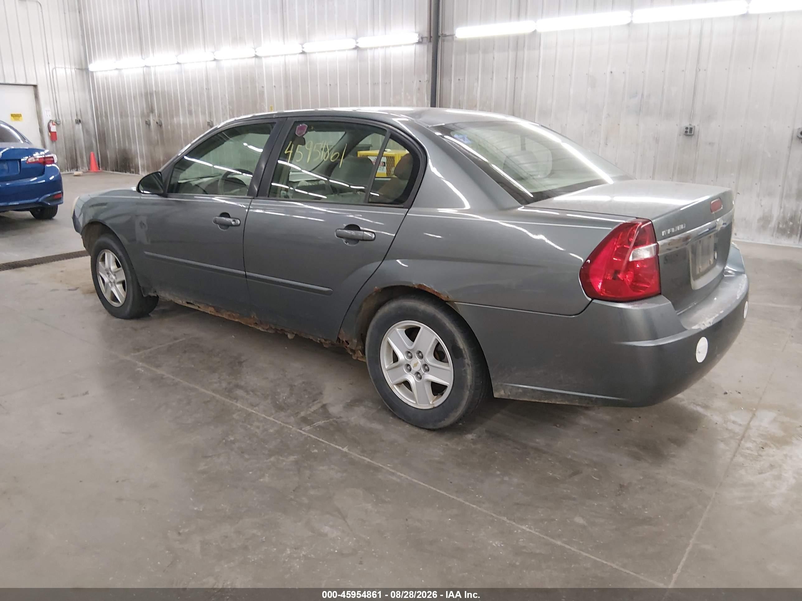 2005 Chevrolet Malibu Ls Gray vin: 1G1ZT528X5F132243