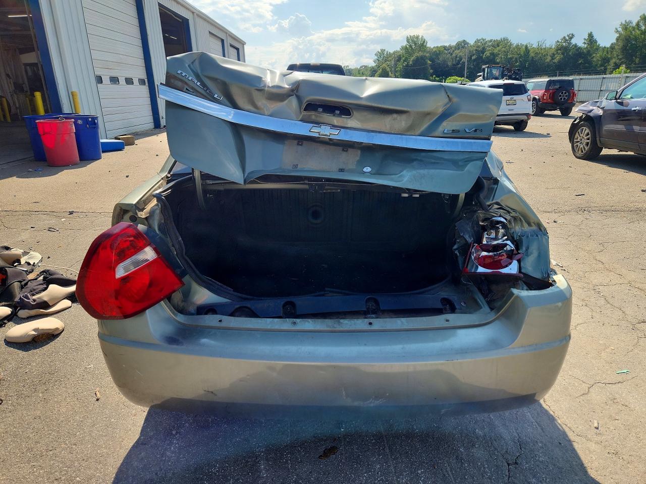 2005 Chevrolet Malibu Ls Зеленый vin: 1G1ZT528X5F204459
