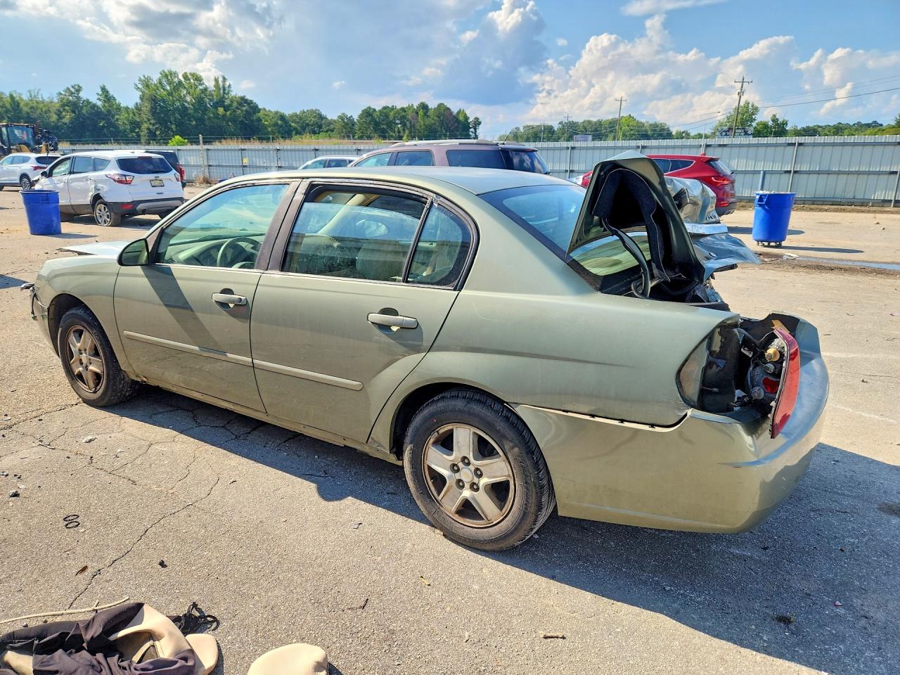 2005 Chevrolet Malibu Ls Зеленый vin: 1G1ZT528X5F204459