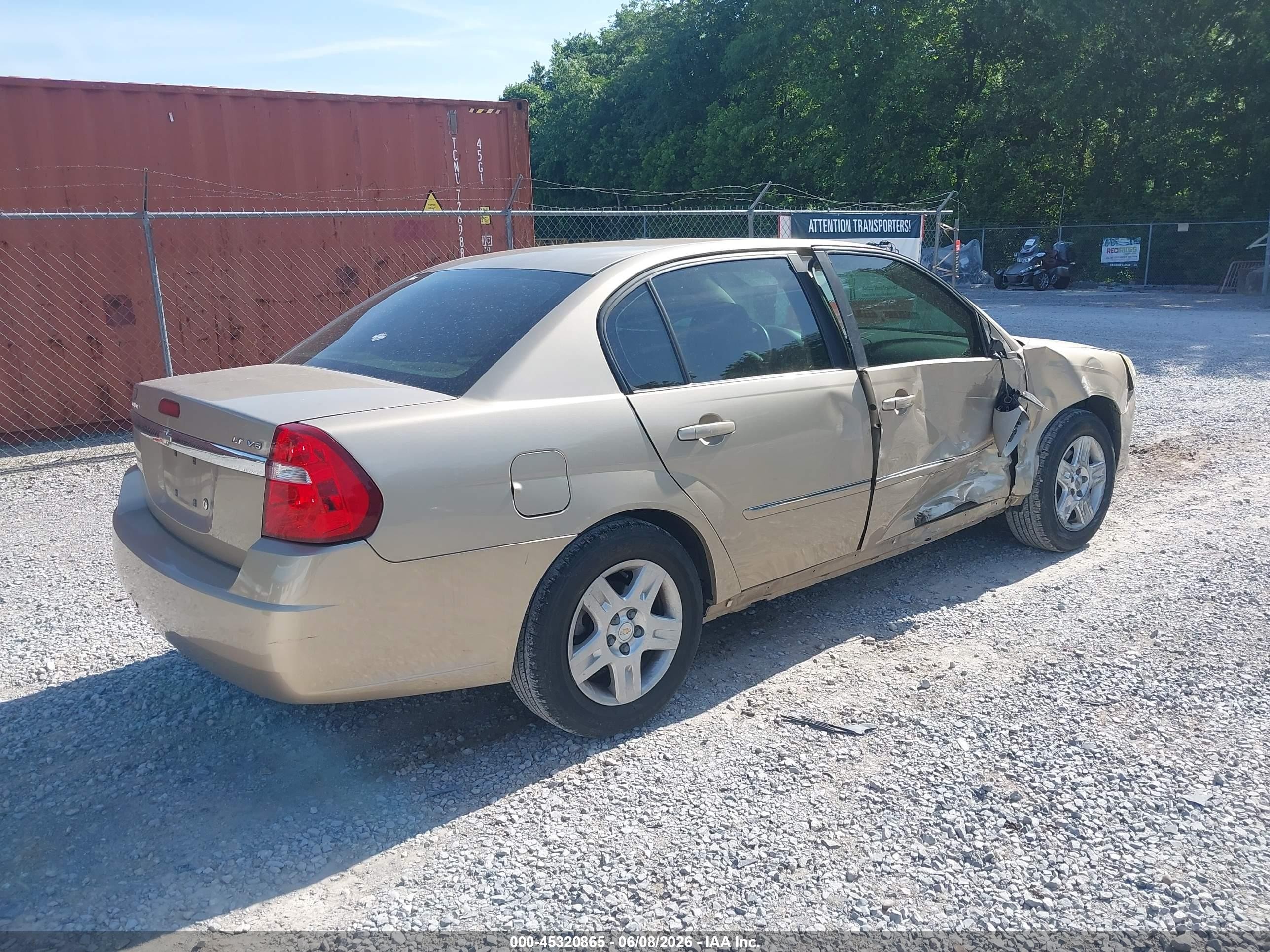 2006 Chevrolet Malibu Lt Золотой vin: 1G1ZT53846F201489