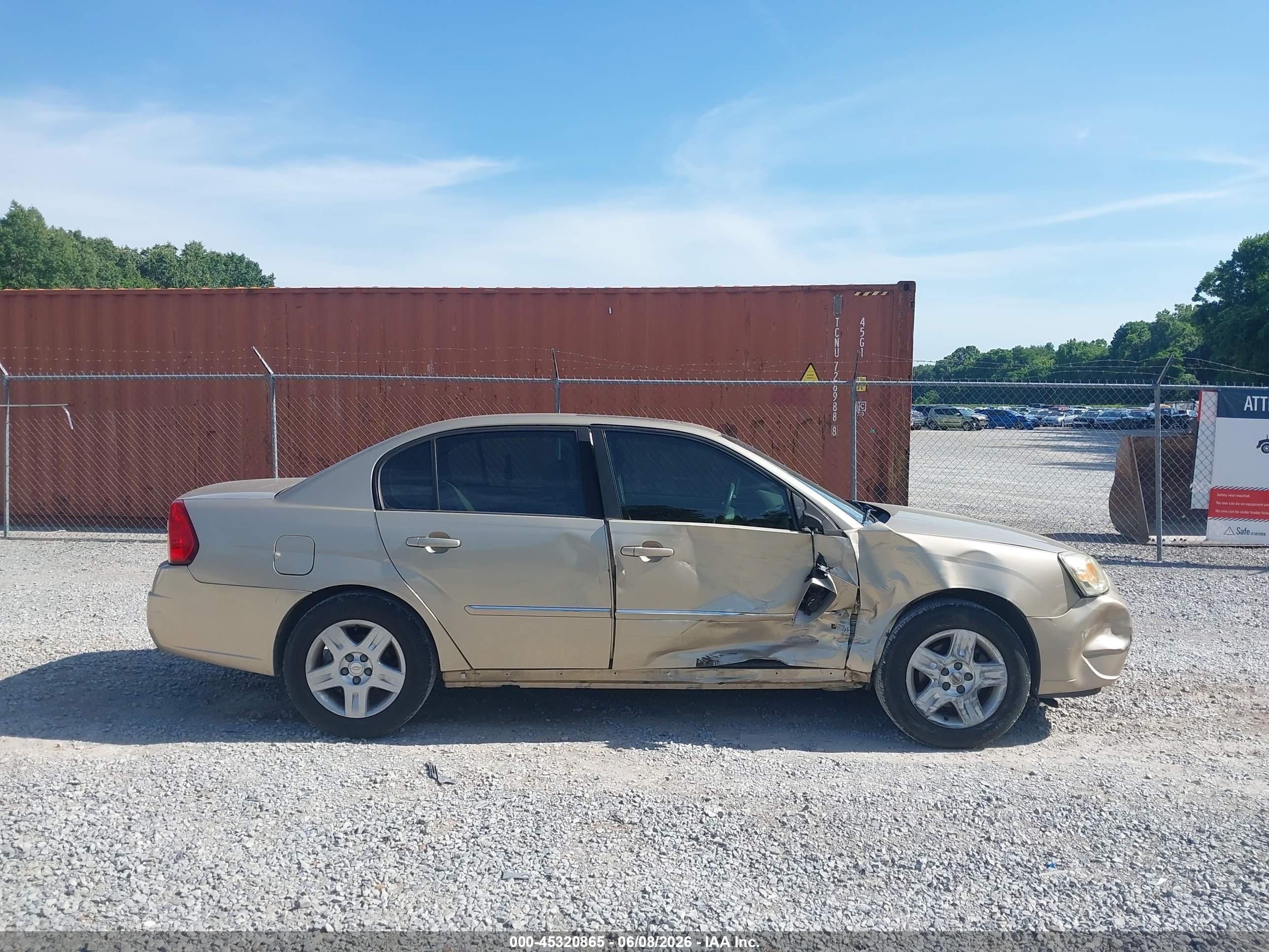 2006 Chevrolet Malibu Lt Золотой vin: 1G1ZT53846F201489