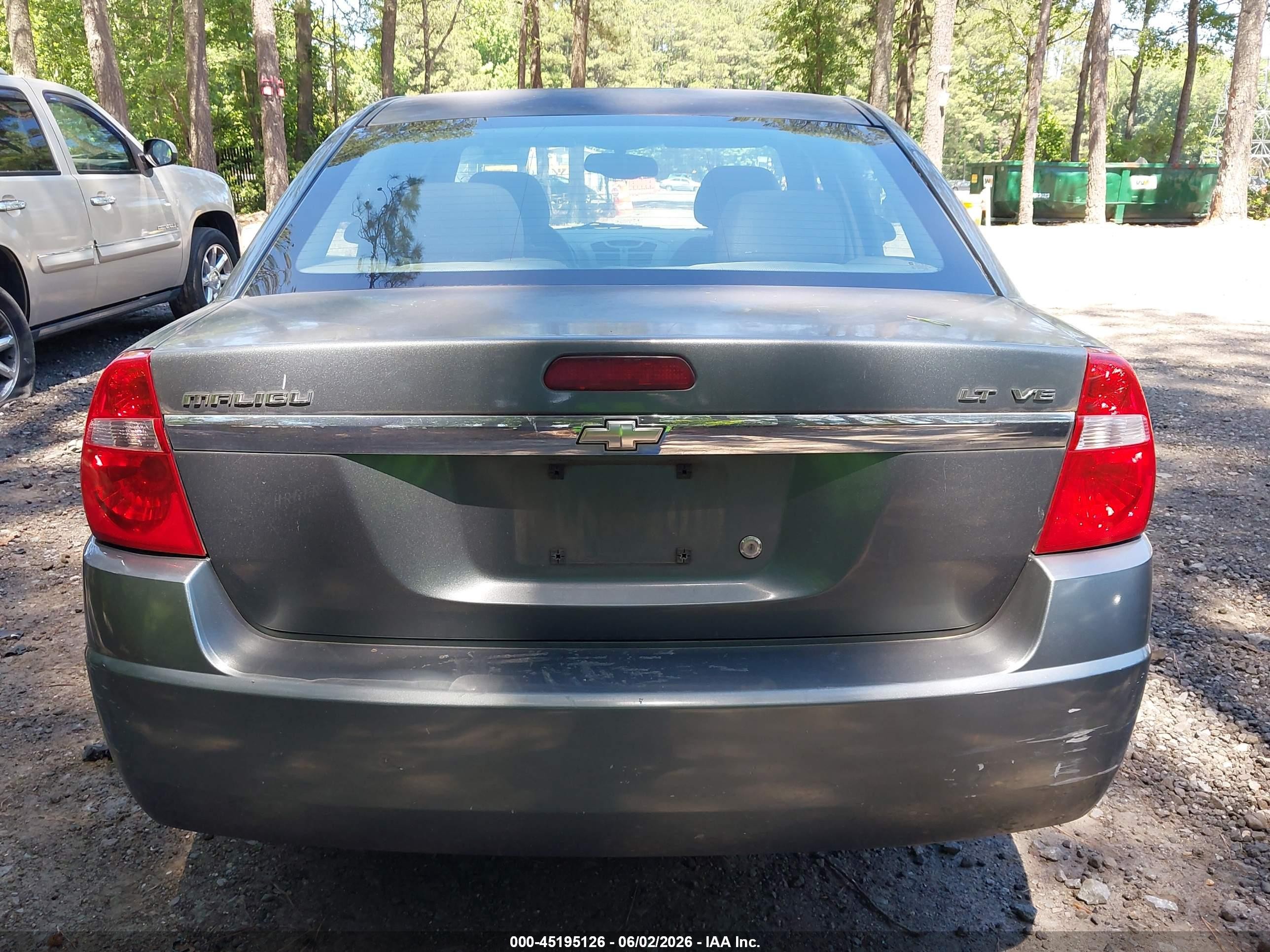 2006 Chevrolet Malibu Lt Gray vin: 1G1ZT53856F183861