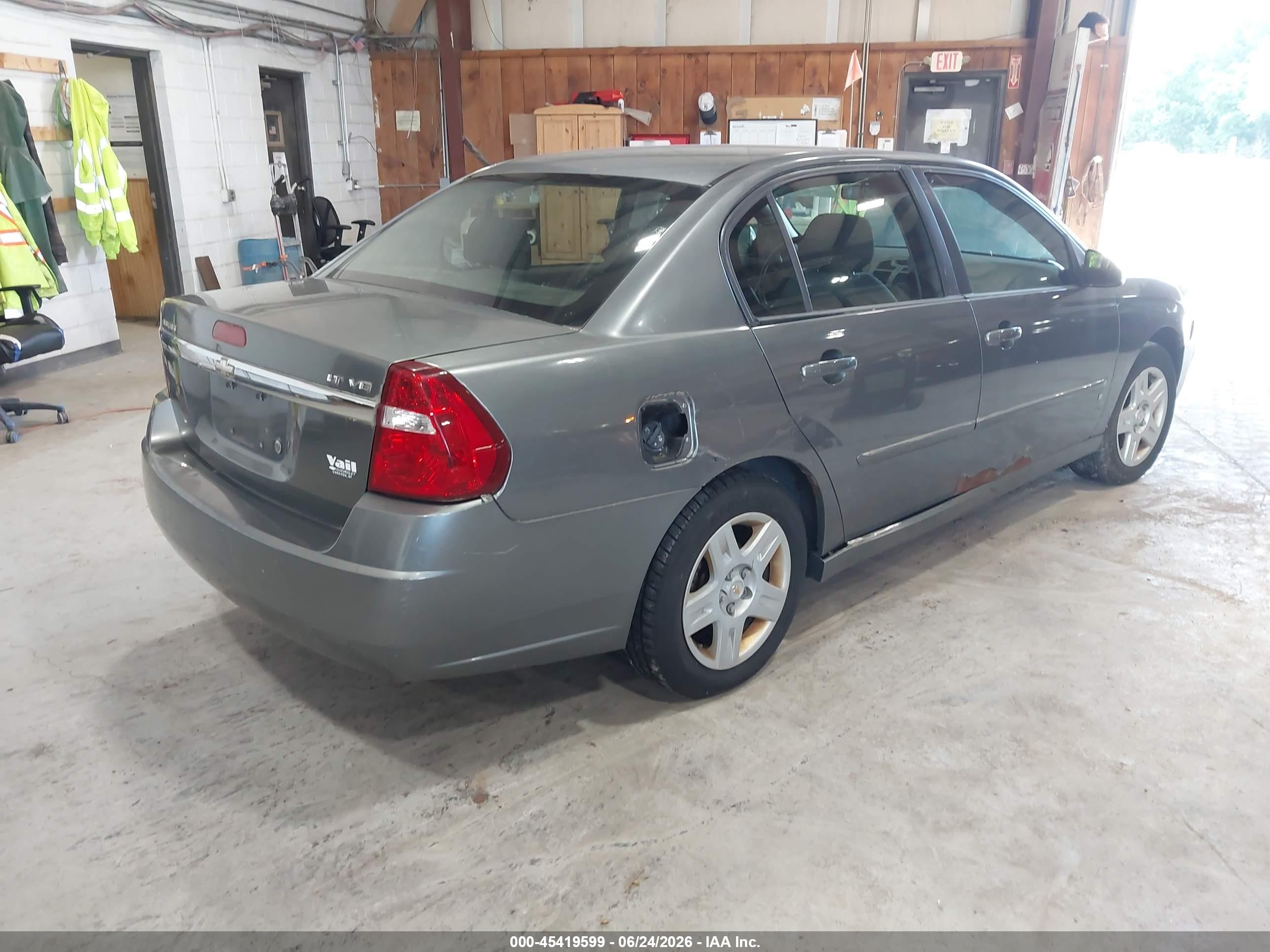 2006 Chevrolet Malibu Lt Gray vin: 1G1ZT53886F121726