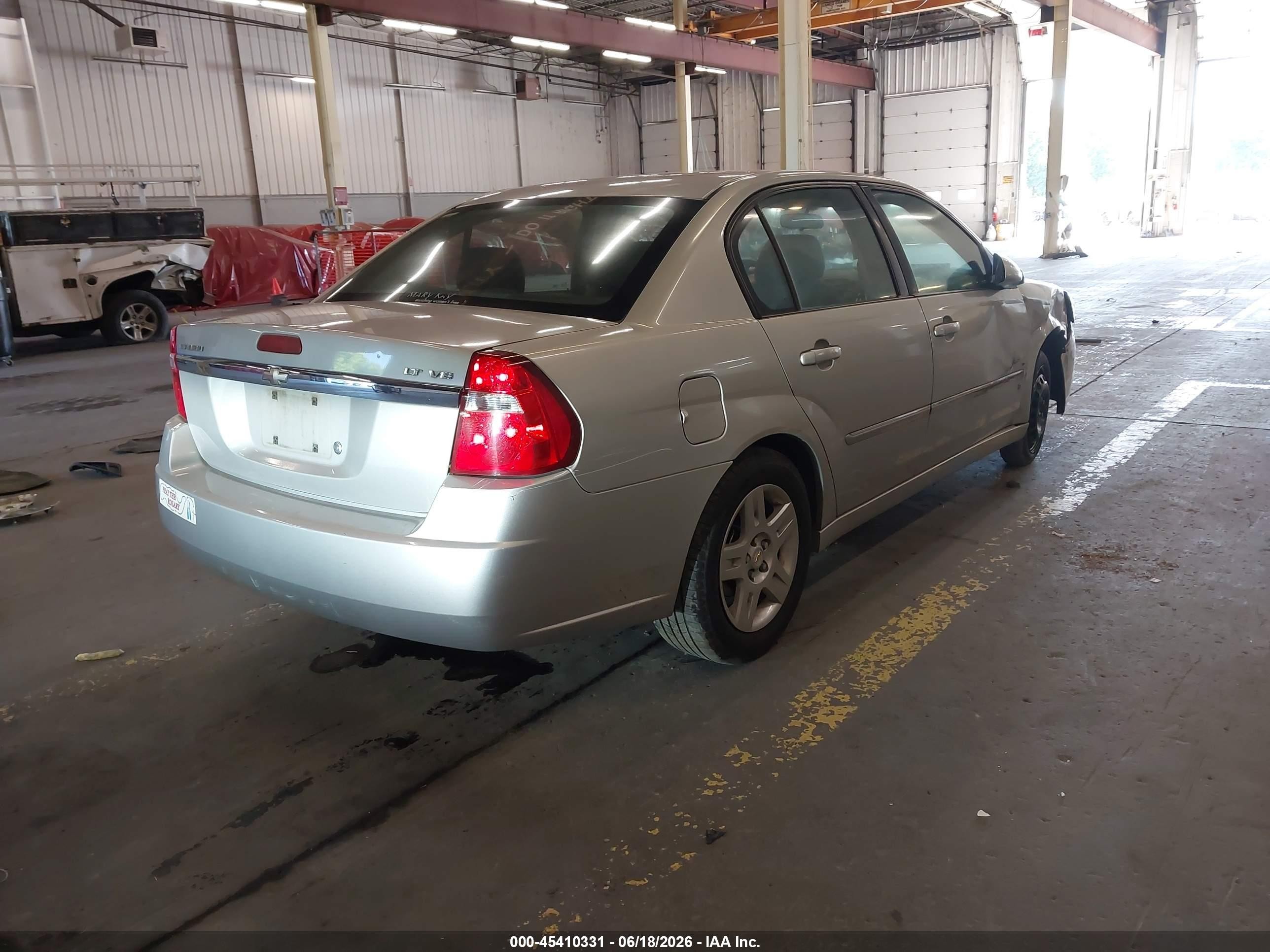 2006 Chevrolet Malibu Lt Silver vin: 1G1ZT53886F222314