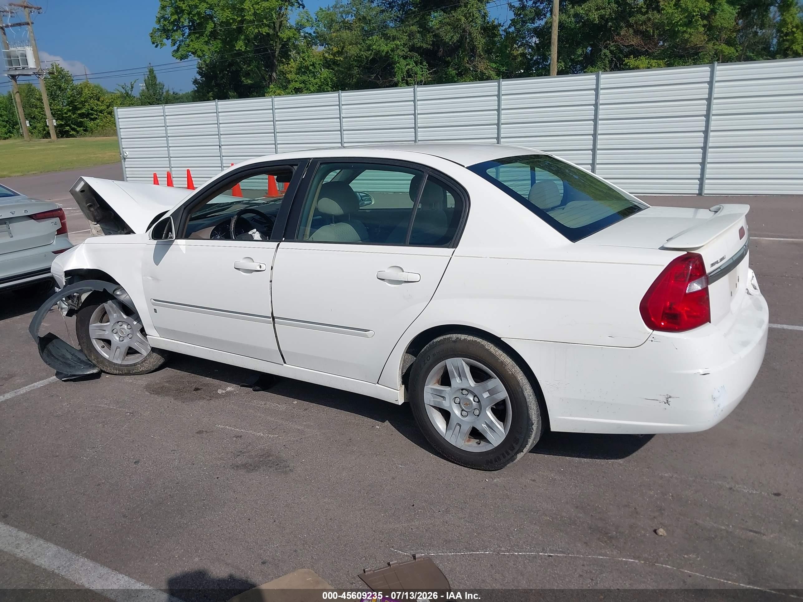 2006 Chevrolet Malibu Lt White vin: 1G1ZT538X6F130217