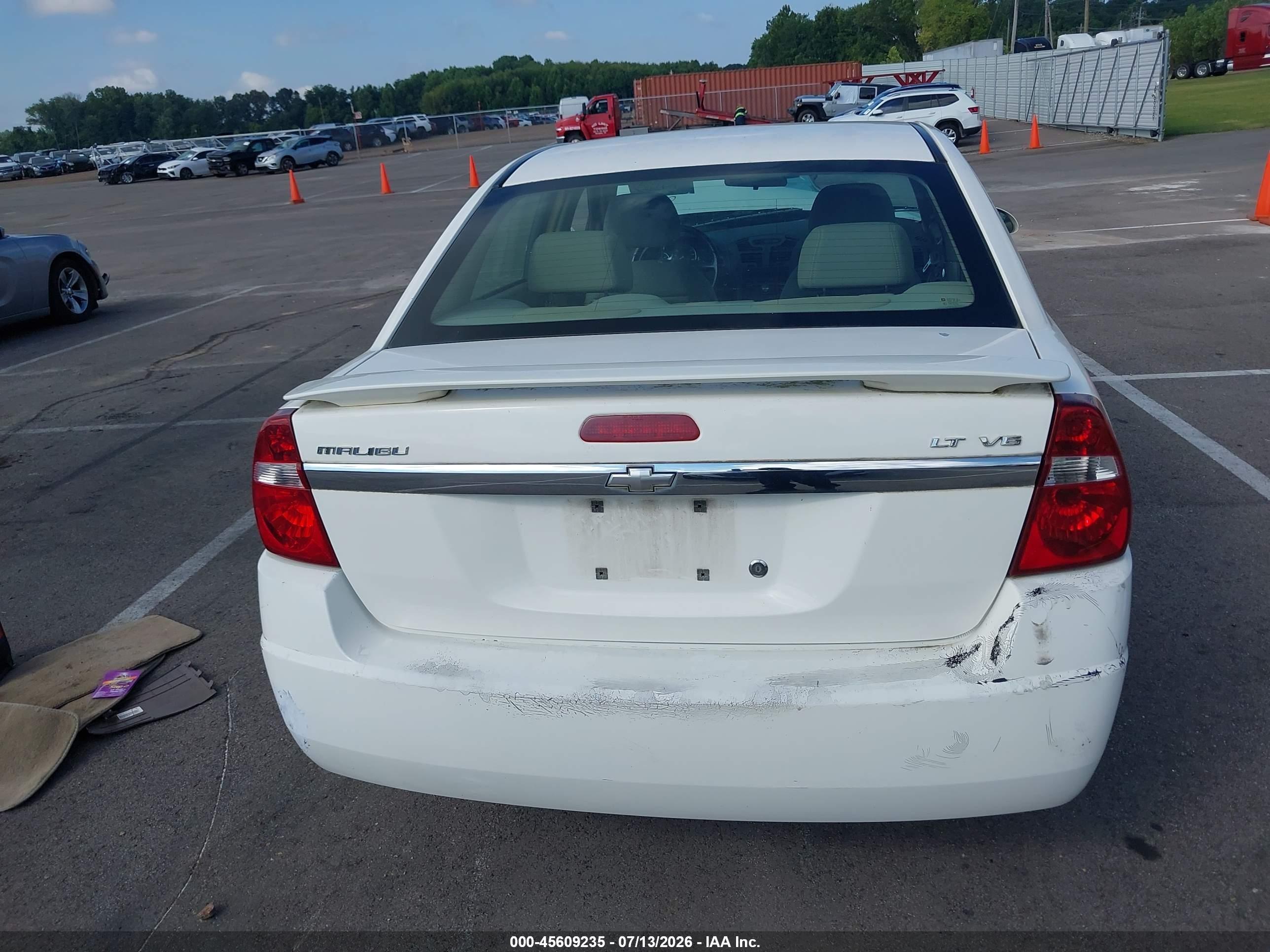 2006 Chevrolet Malibu Lt White vin: 1G1ZT538X6F130217