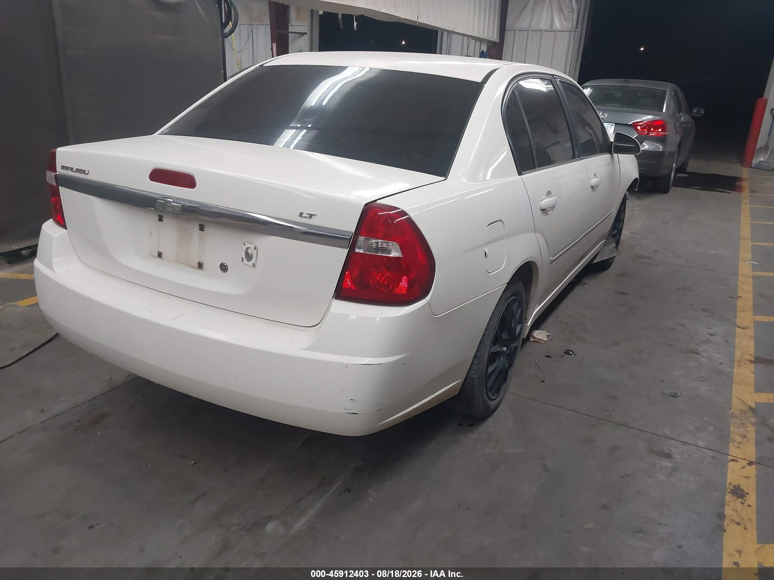 2006 Chevrolet Malibu Lt White vin: 1G1ZT53F66F239319
