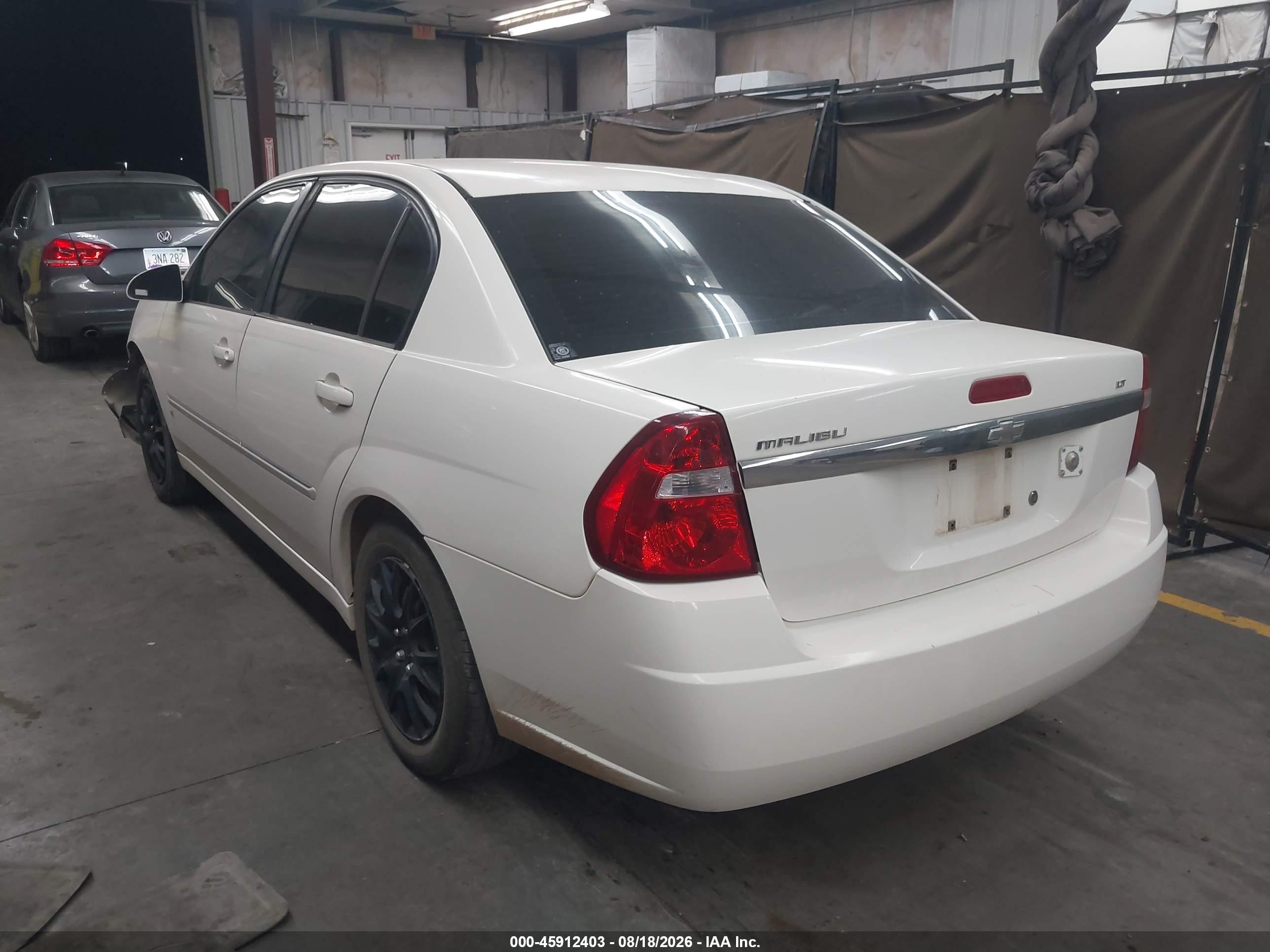 2006 Chevrolet Malibu Lt White vin: 1G1ZT53F66F239319