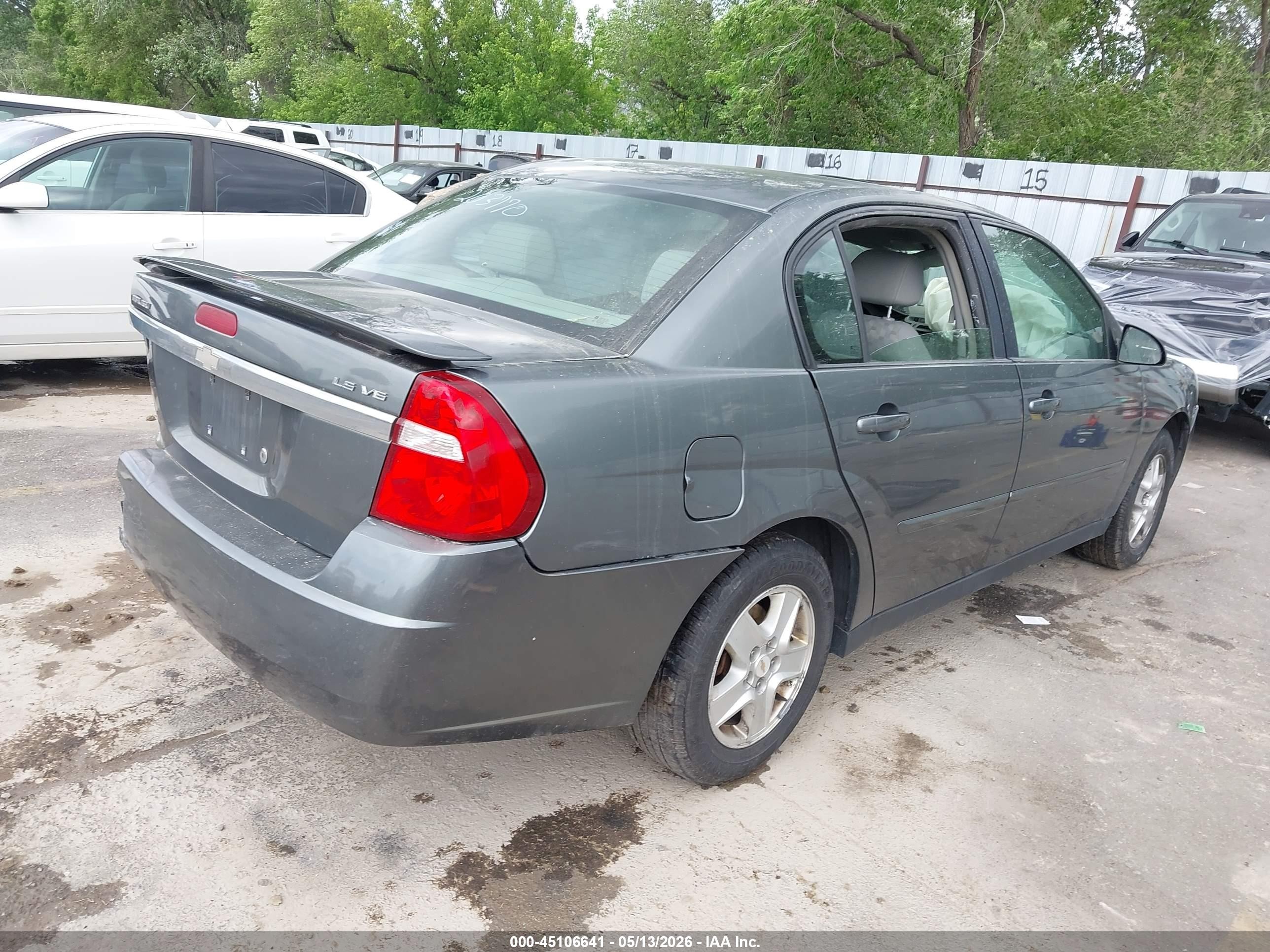 2004 Chevrolet Malibu Ls Gray vin: 1G1ZT54804F203770
