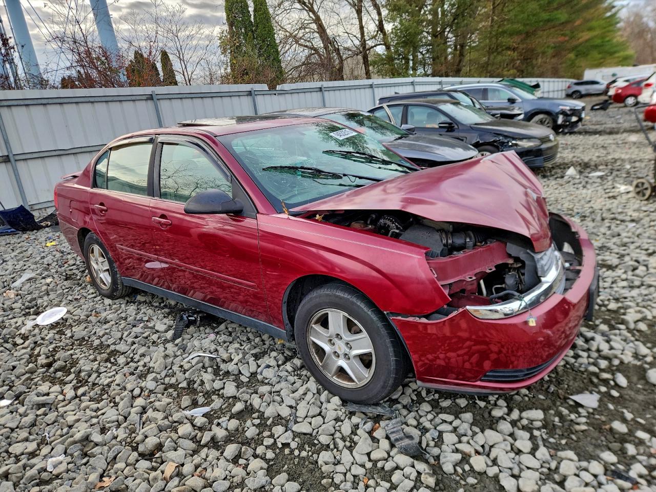 2004 Chevrolet Malibu Ls Burgundy vin: 1G1ZT54814F136046