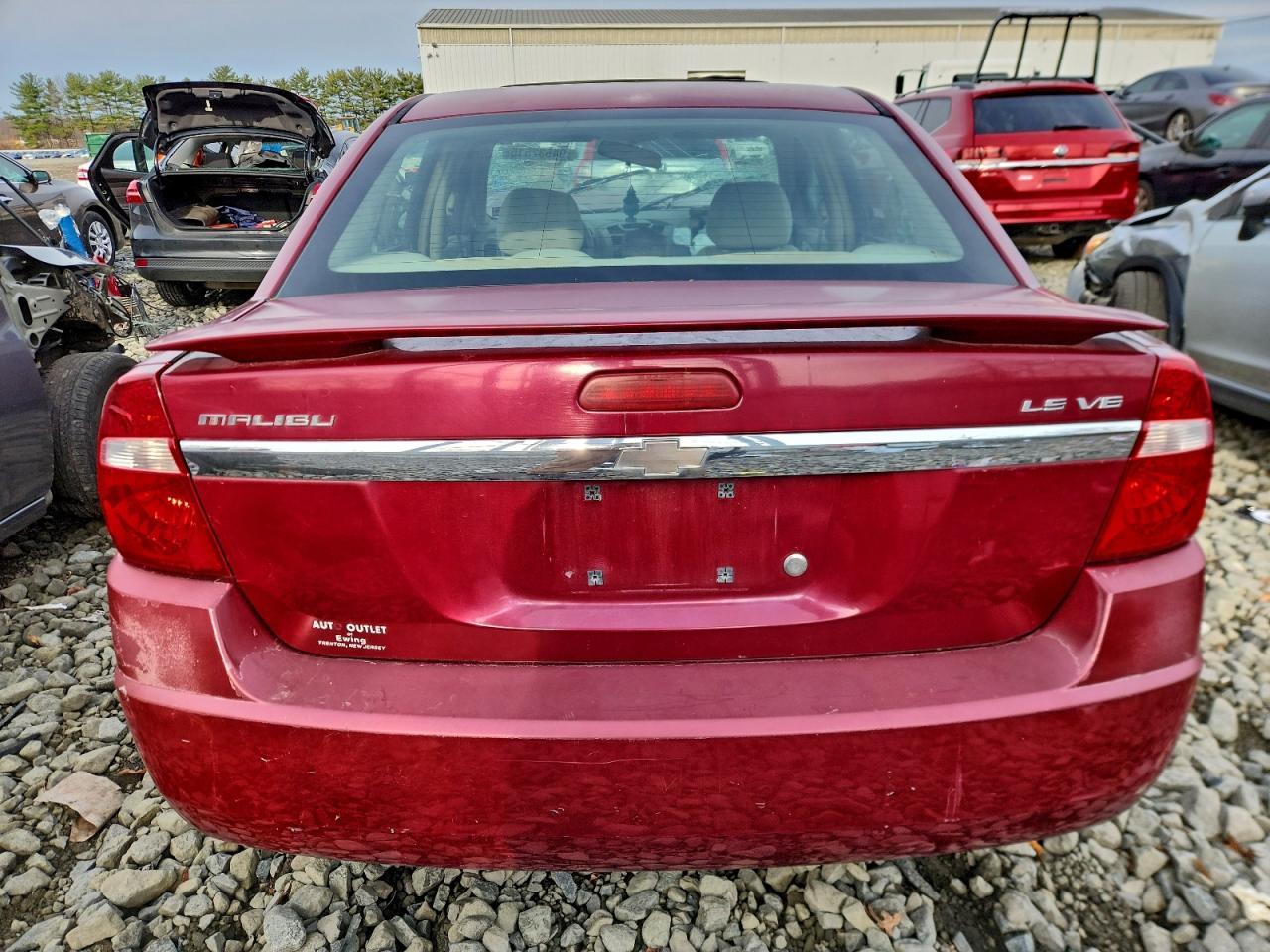 2004 Chevrolet Malibu Ls Burgundy vin: 1G1ZT54814F136046