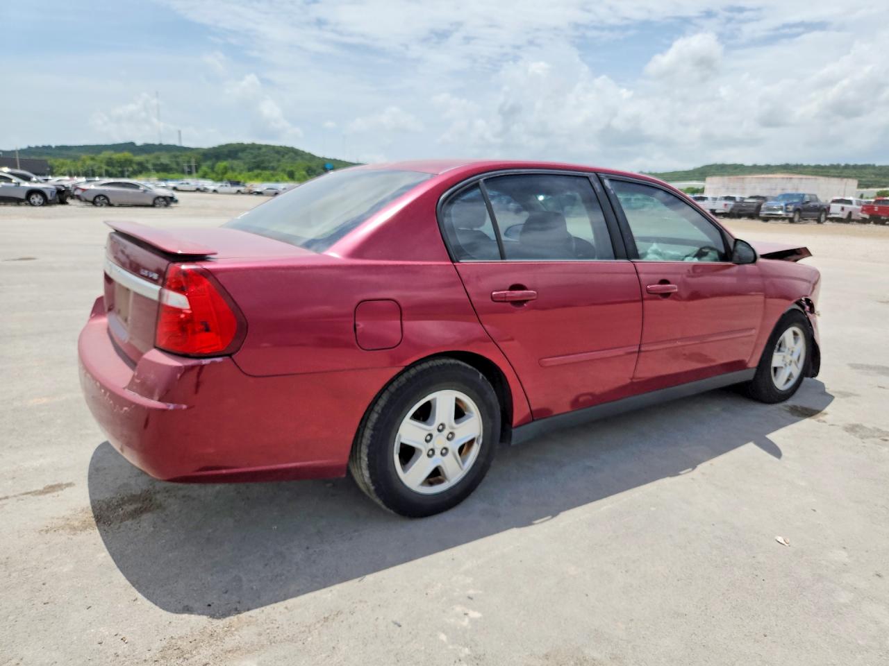 2005 Chevrolet Malibu Ls Maroon vin: 1G1ZT54815F130474