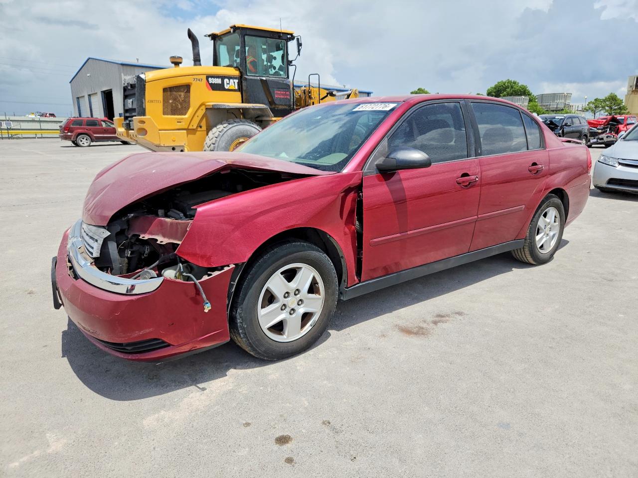 2005 Chevrolet Malibu Ls Maroon vin: 1G1ZT54815F130474
