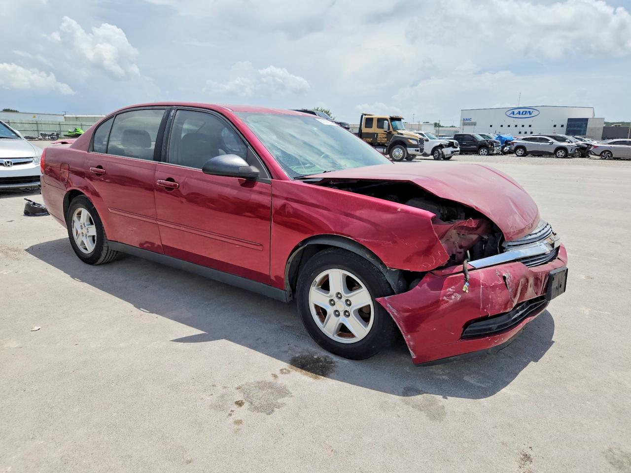 2005 Chevrolet Malibu Ls Maroon vin: 1G1ZT54815F130474