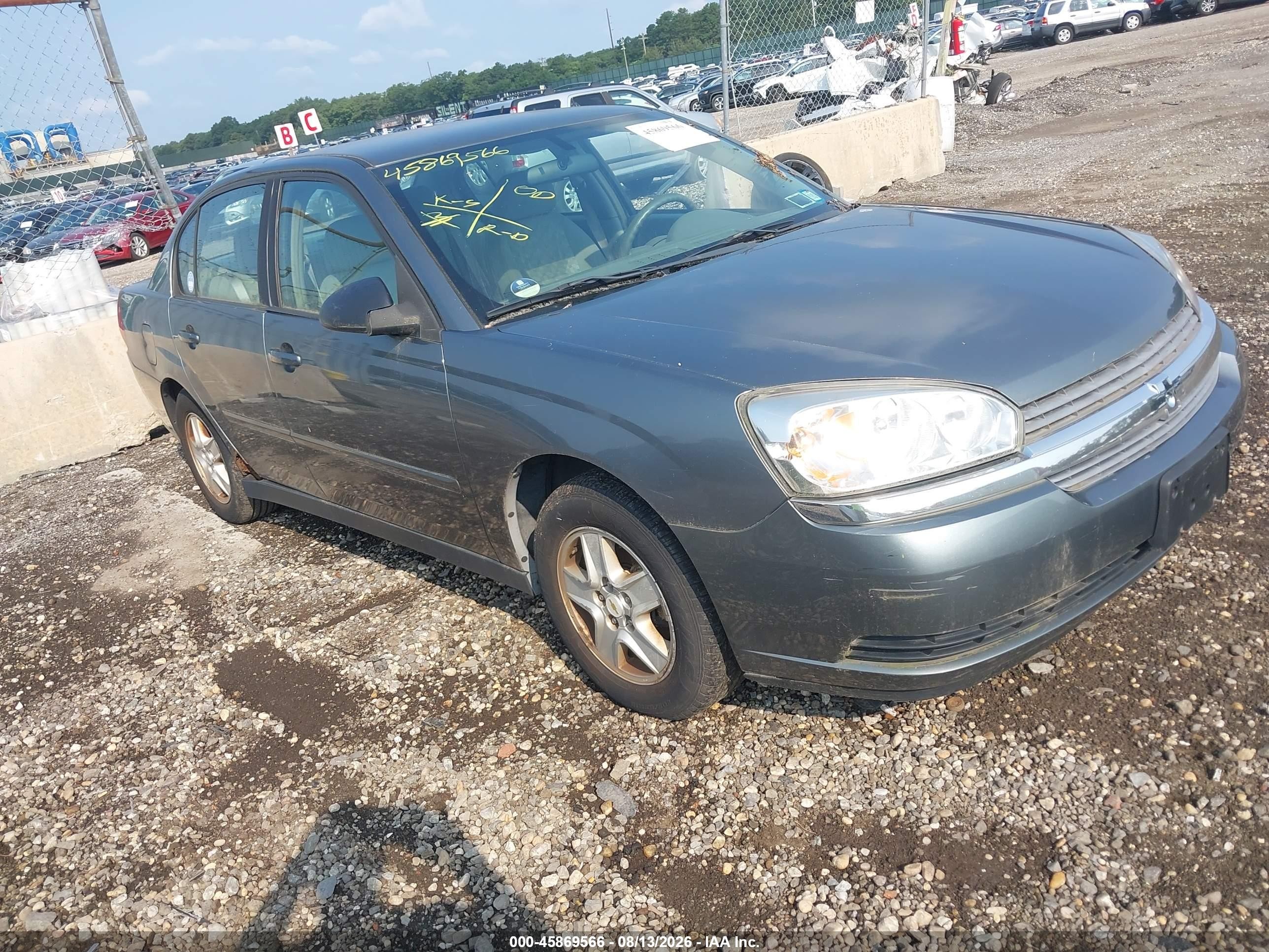 2005 Chevrolet Malibu Ls Blue vin: 1G1ZT54815F195342