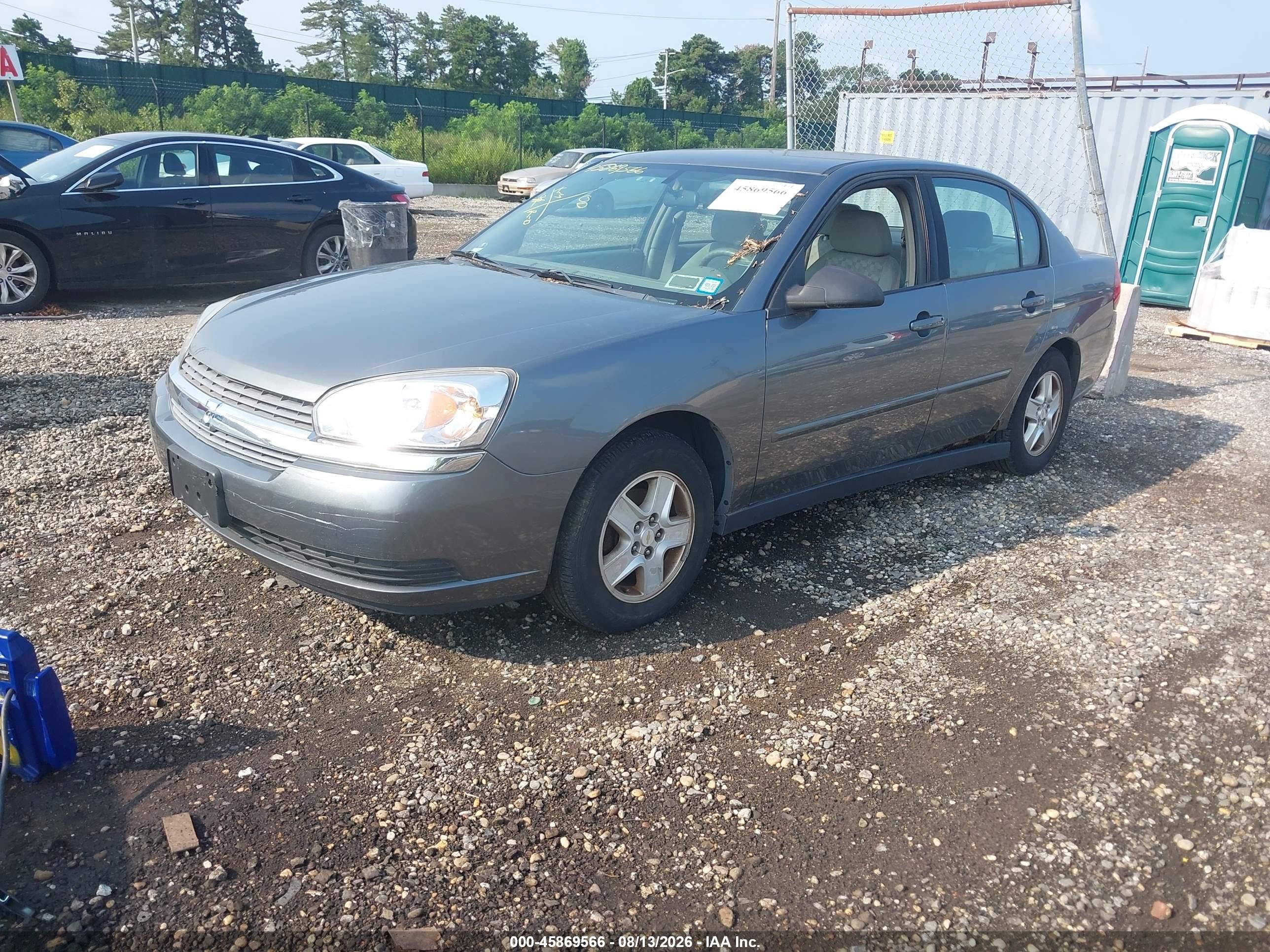 2005 Chevrolet Malibu Ls Blue vin: 1G1ZT54815F195342