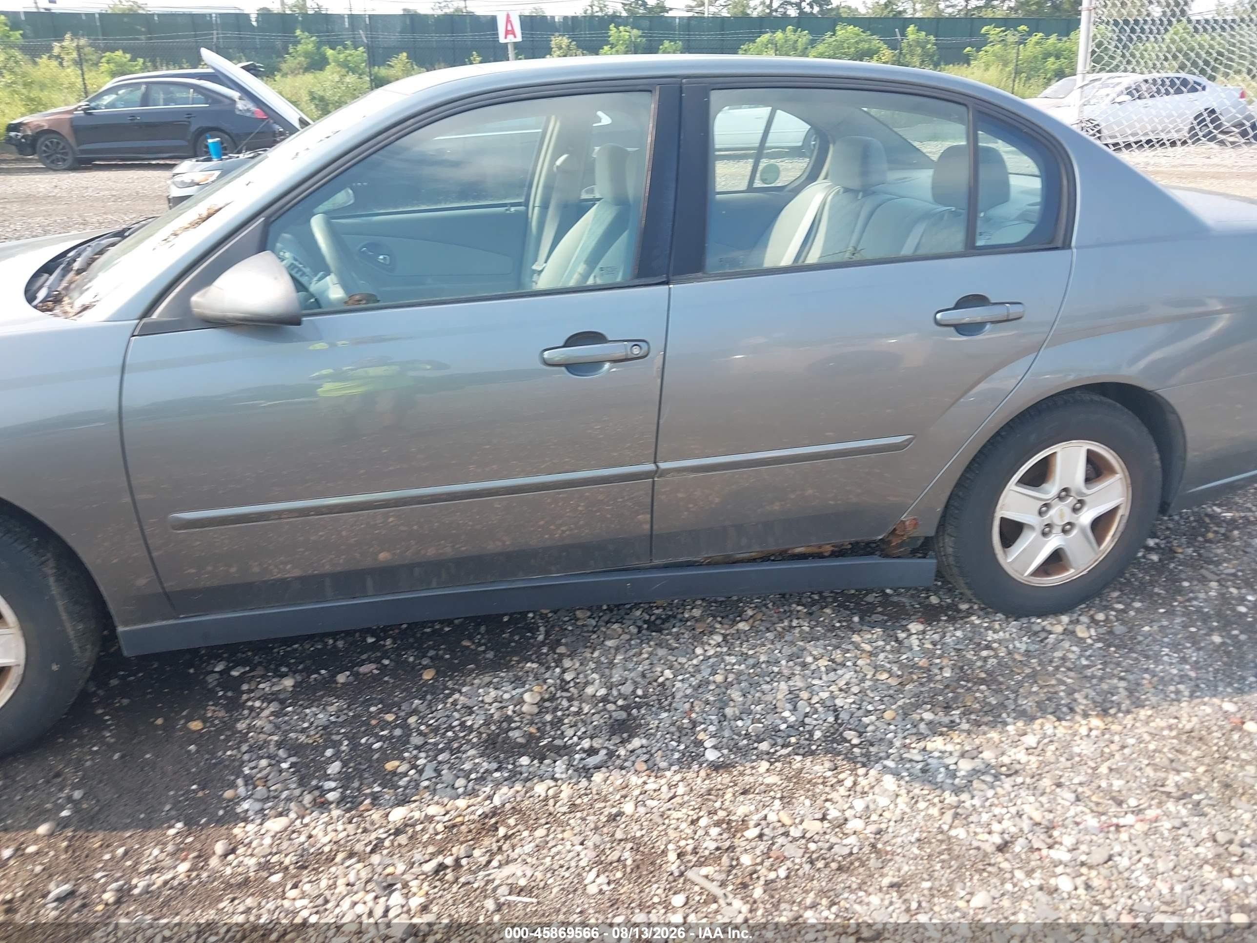 2005 Chevrolet Malibu Ls Blue vin: 1G1ZT54815F195342