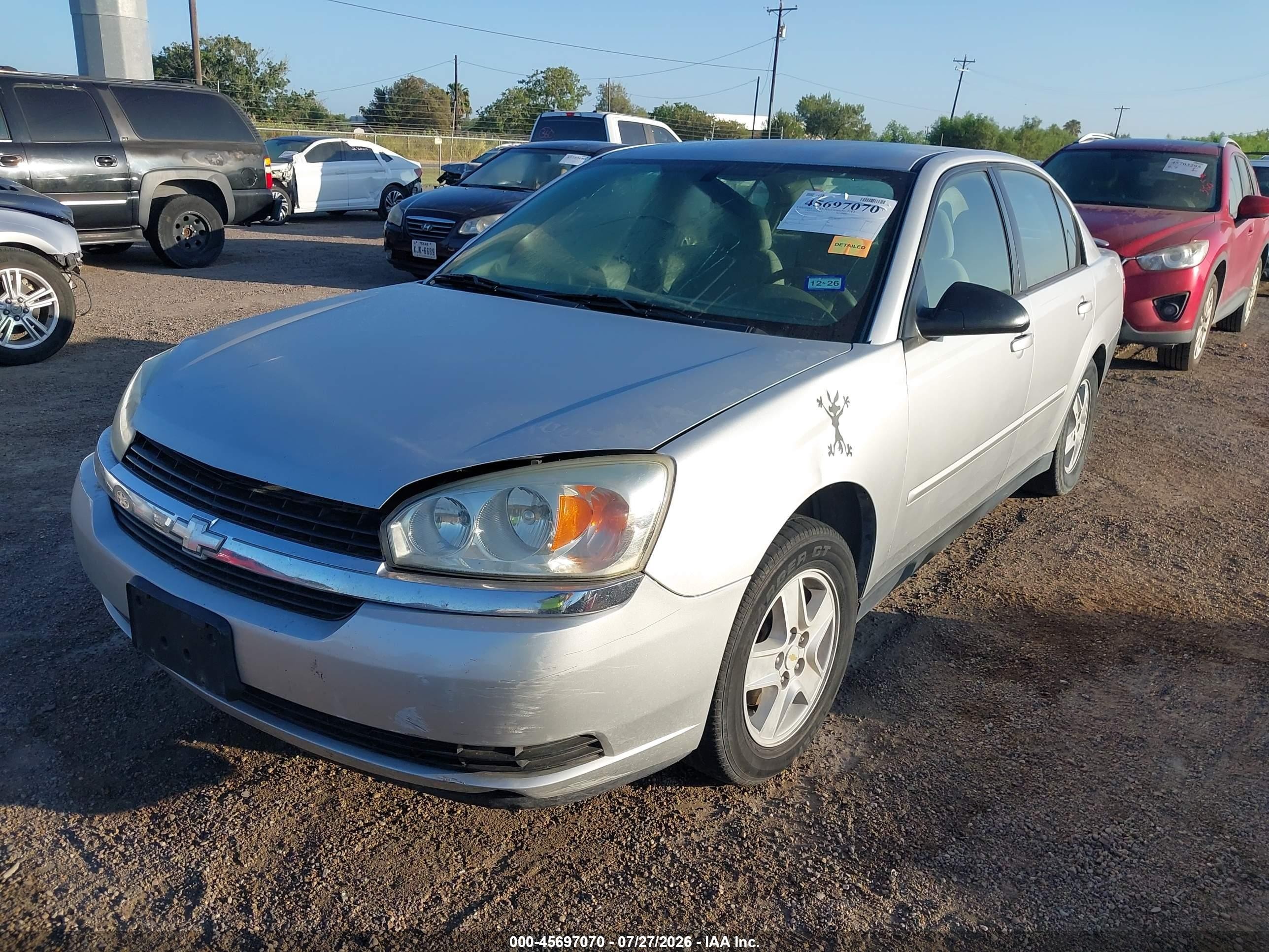 2005 Chevrolet Malibu Ls Серебряный vin: 1G1ZT54815F220269