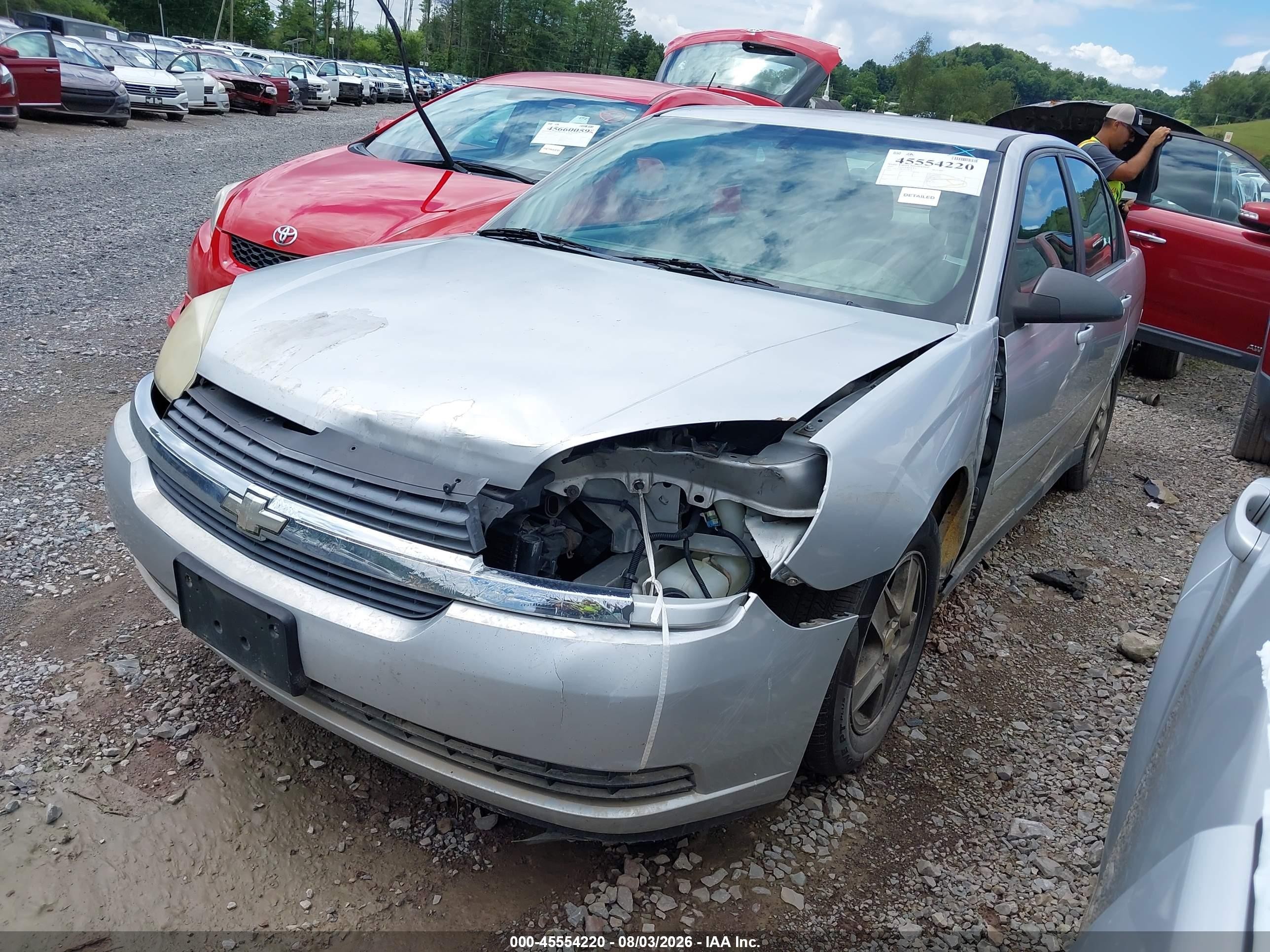 2005 Chevrolet Malibu Ls Silver vin: 1G1ZT54815F278334