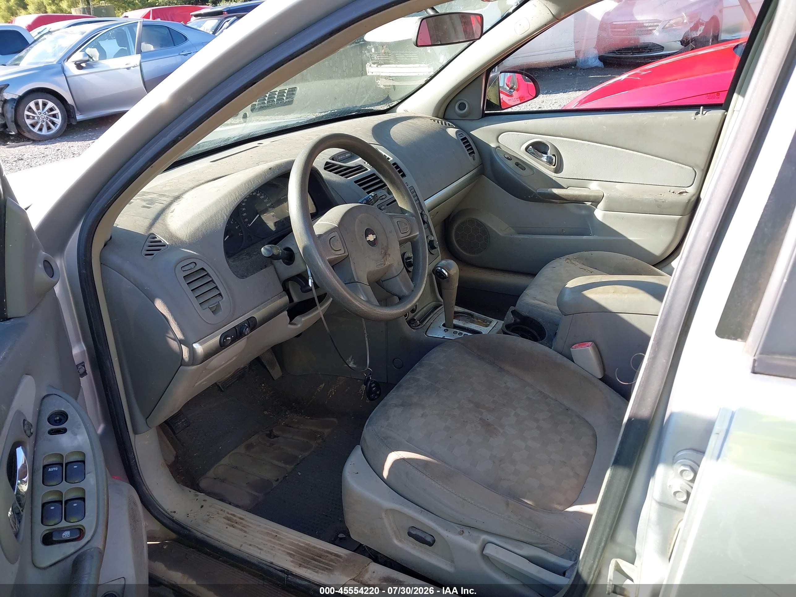 2005 Chevrolet Malibu Ls Silver vin: 1G1ZT54815F278334