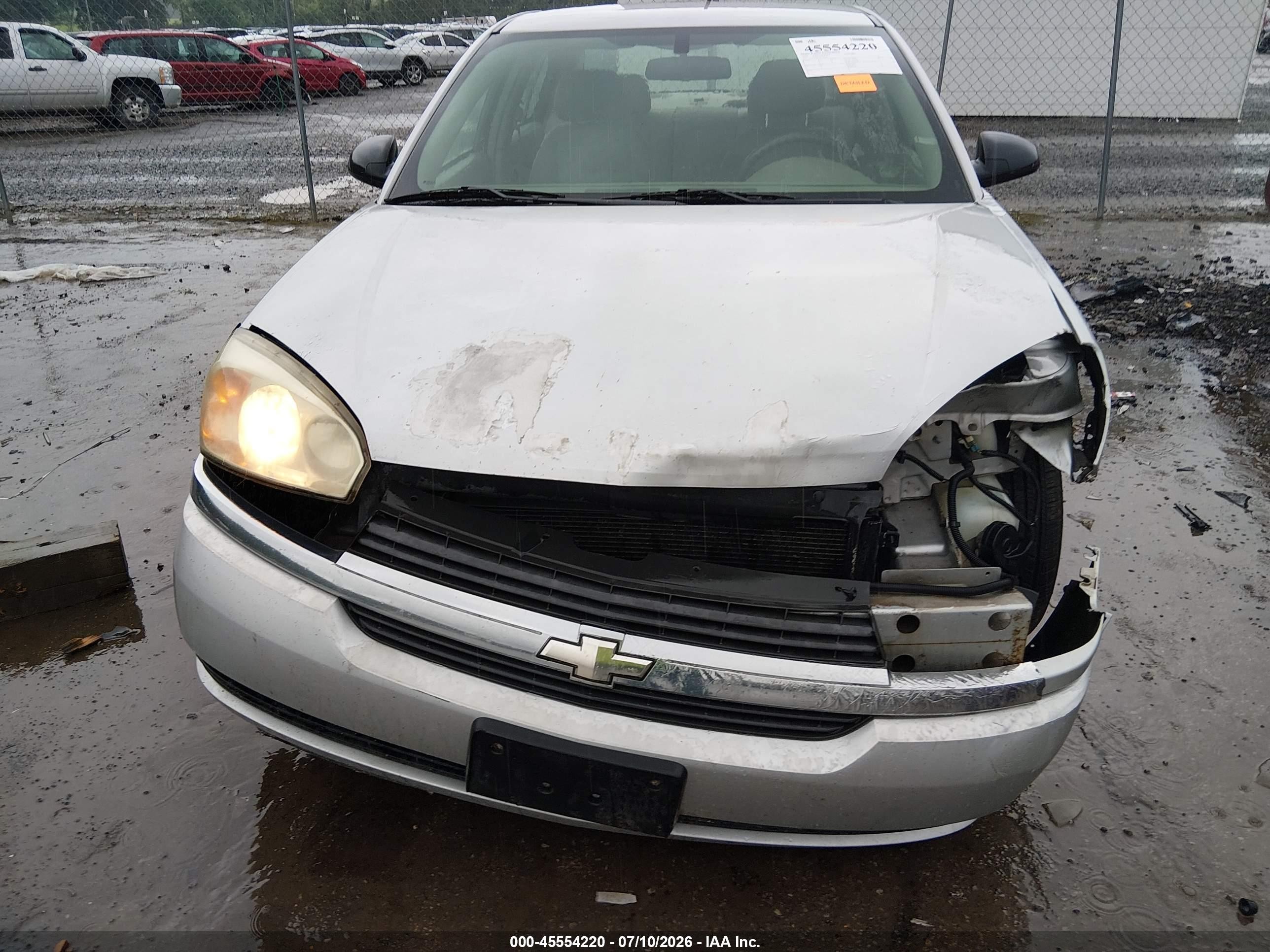 2005 Chevrolet Malibu Ls Silver vin: 1G1ZT54815F278334