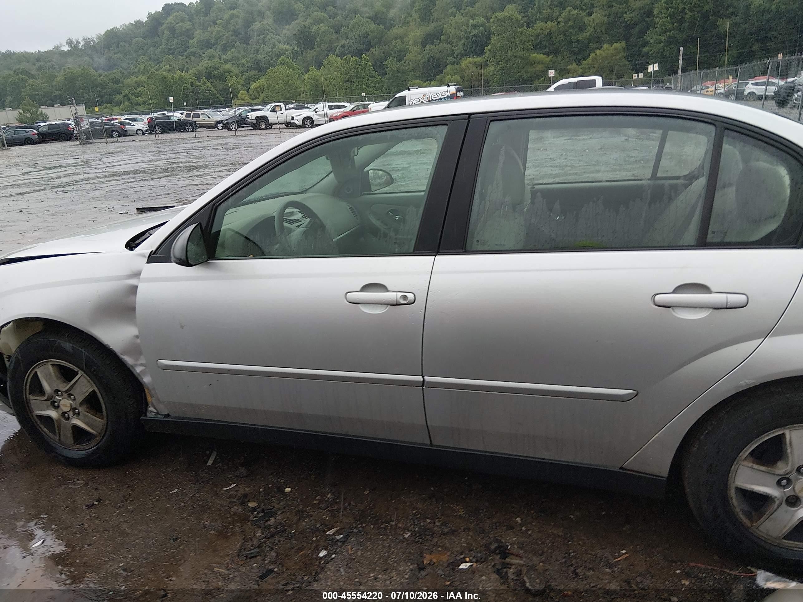 2005 Chevrolet Malibu Ls Silver vin: 1G1ZT54815F278334