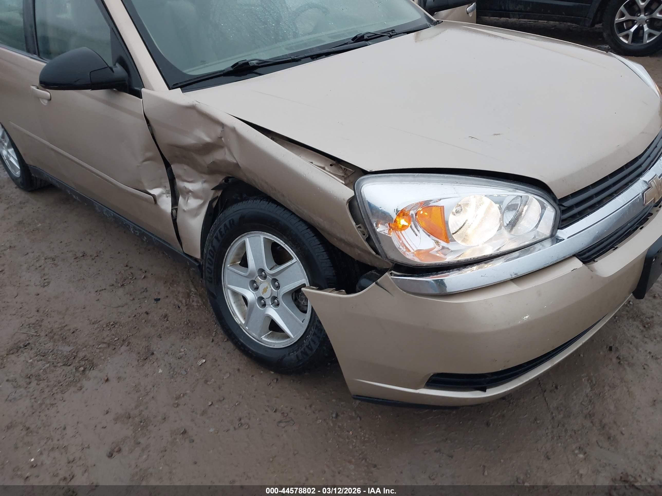 2005 Chevrolet Malibu Ls Gold vin: 1G1ZT54845F158754