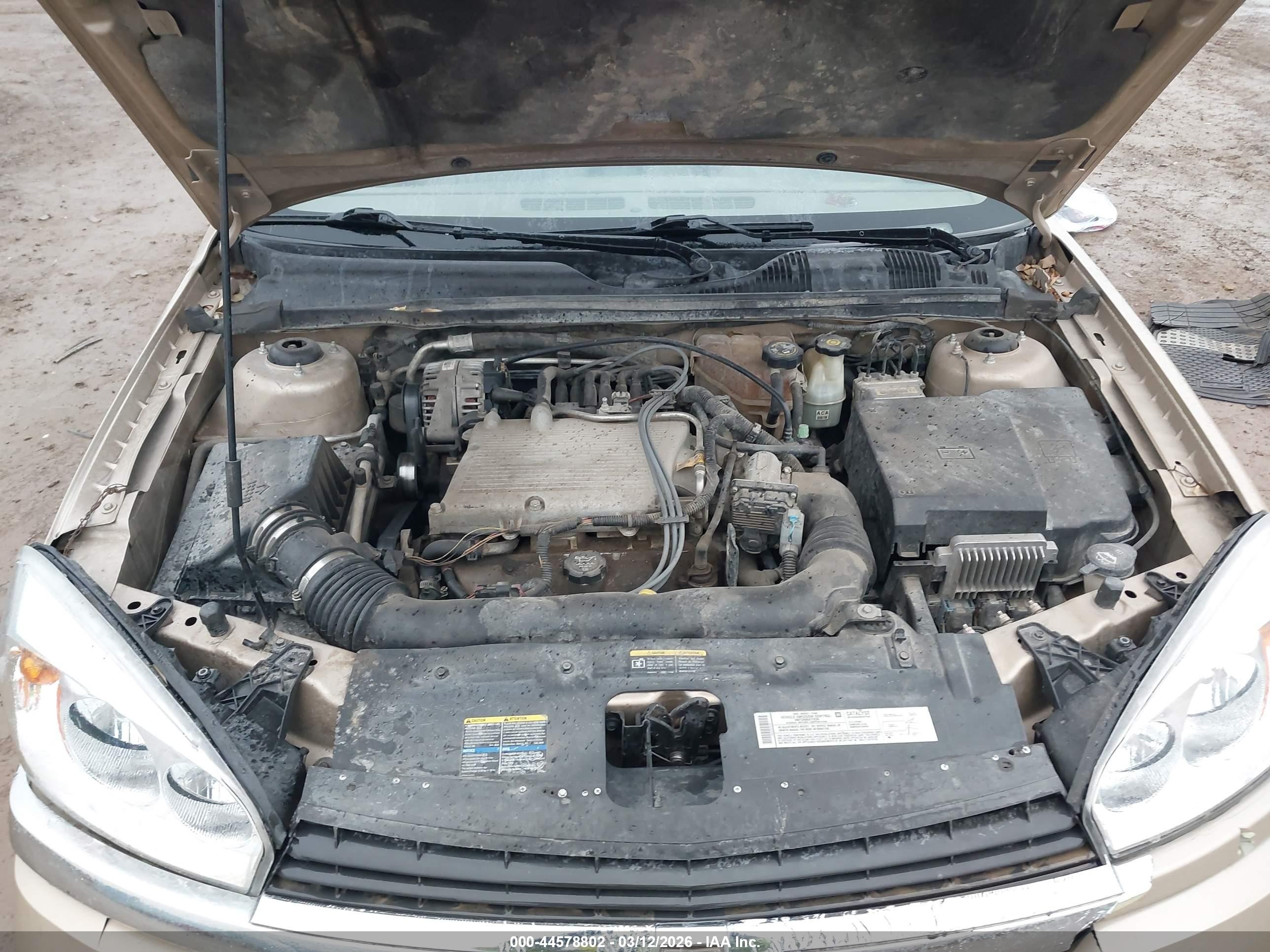2005 Chevrolet Malibu Ls Gold vin: 1G1ZT54845F158754